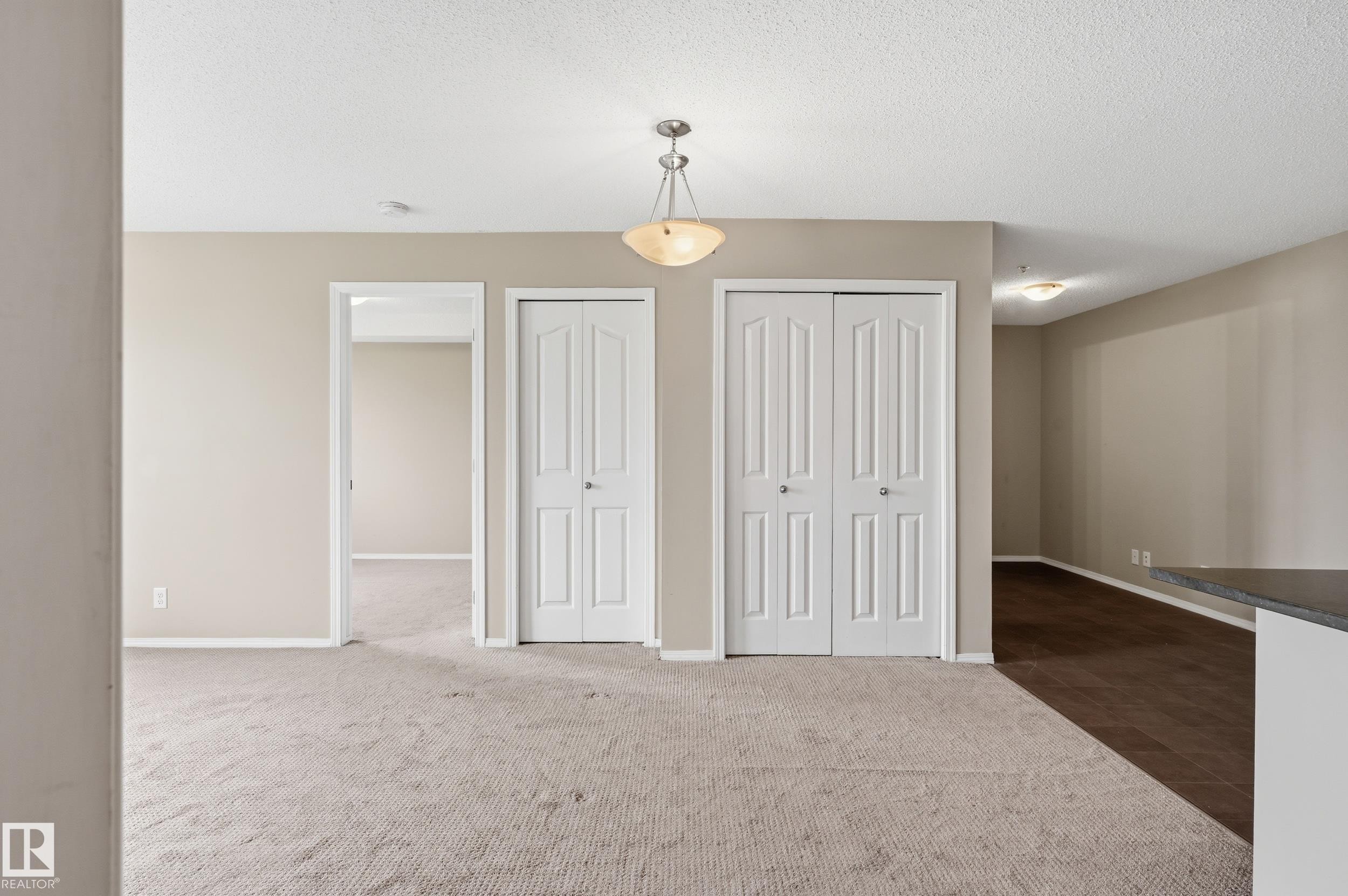 Neutral color palette throughout with light-toned carpeting - 304 11804 22 Avenue, Edmonton, AB
