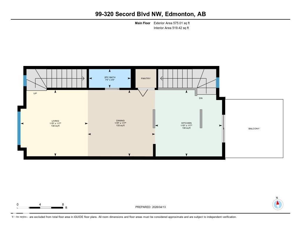 Floor plan - 320 Secord Boulevard, Edmonton, AB - Other