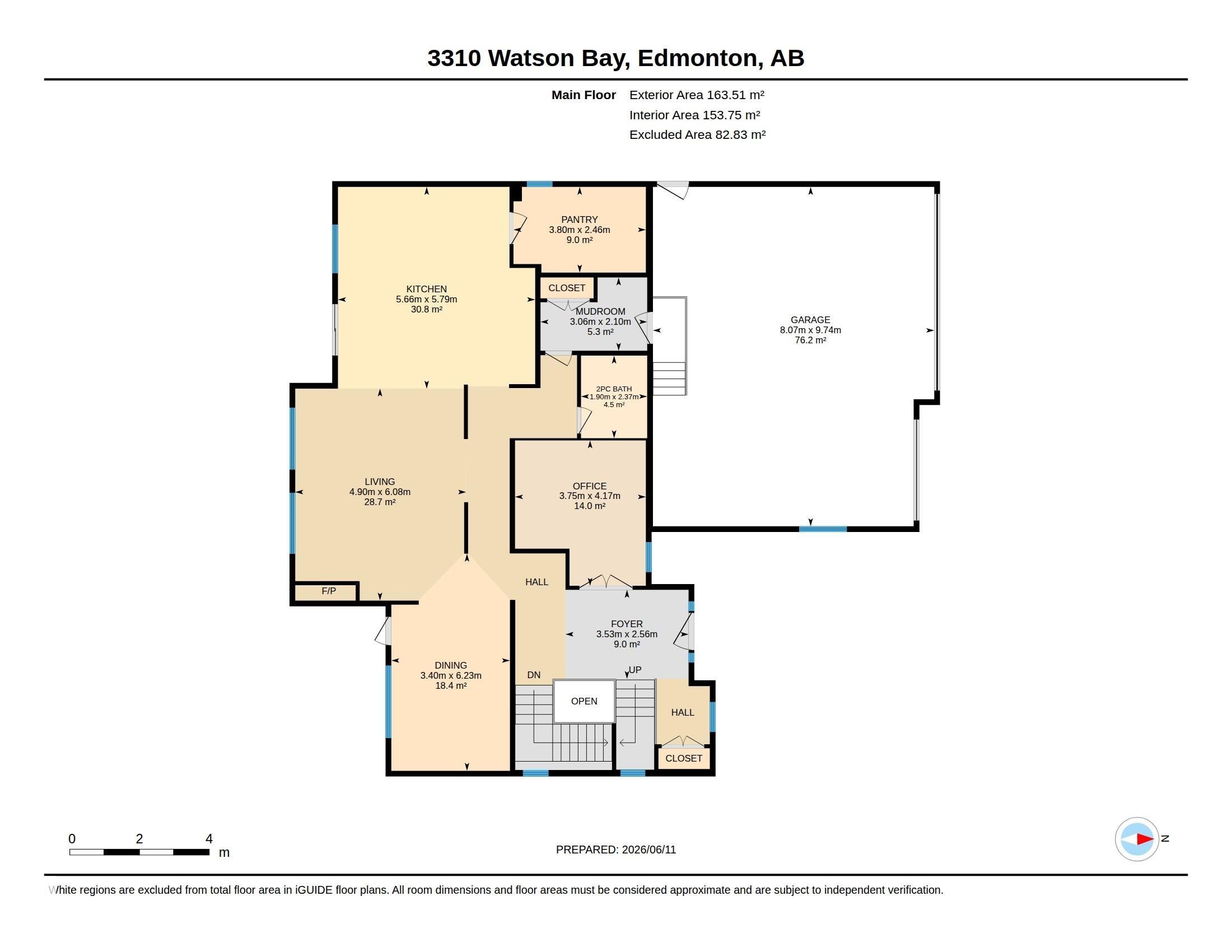 Floor plan - 3310 Watson Bay, Edmonton, AB