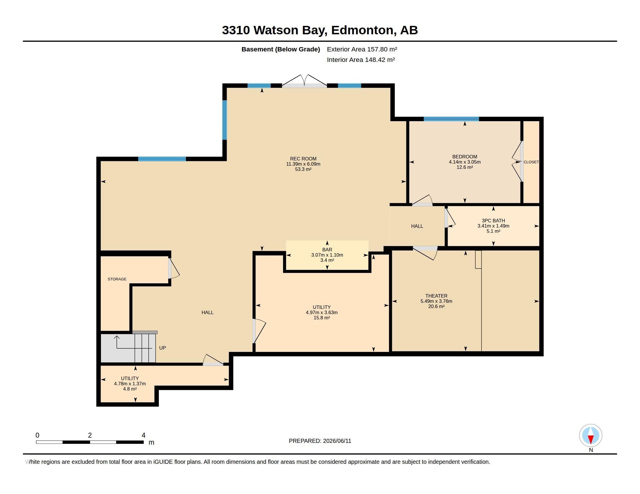 Floor plan - 3310 Watson Bay, Edmonton, AB