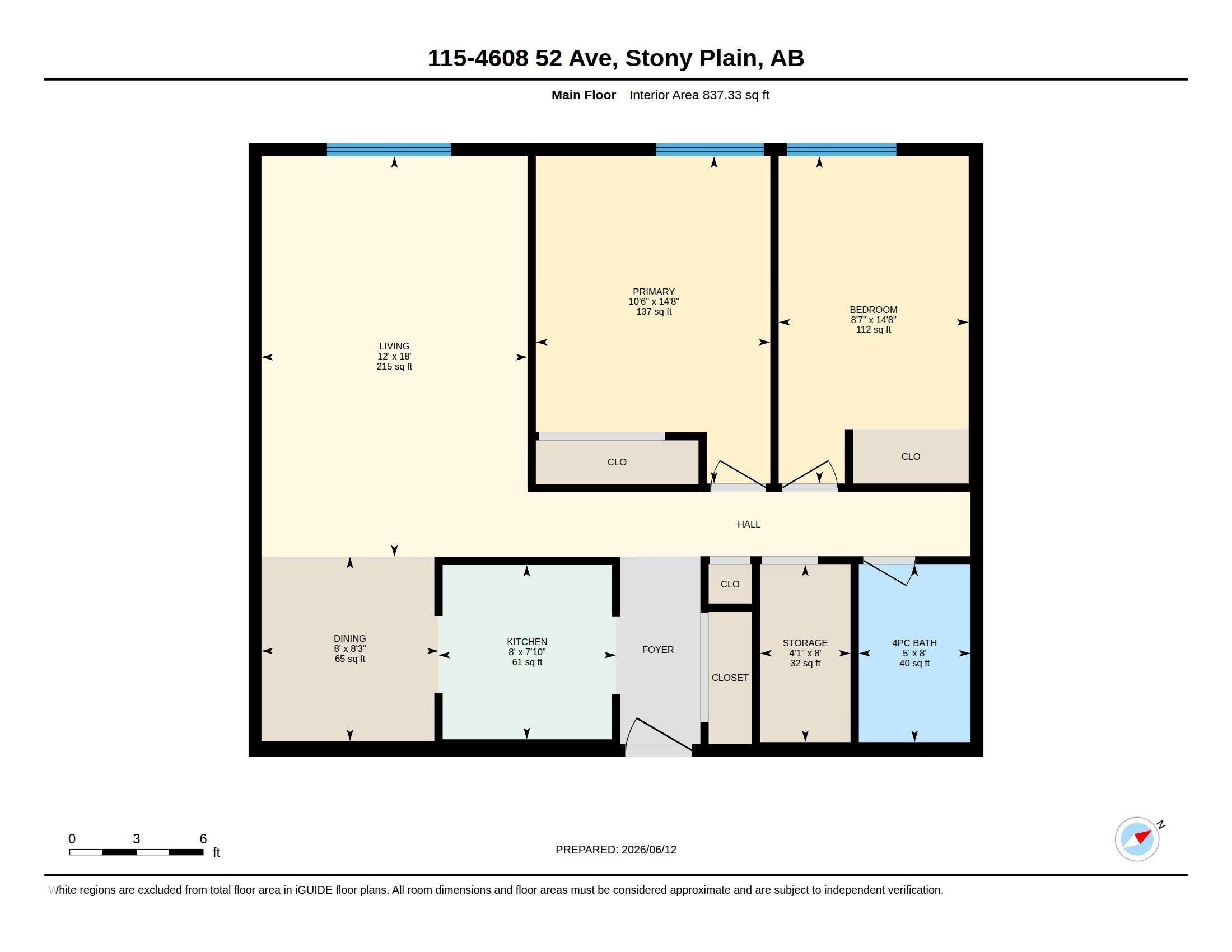 Floor plan - 115 4608 52 Avenue, Stony Plain, AB