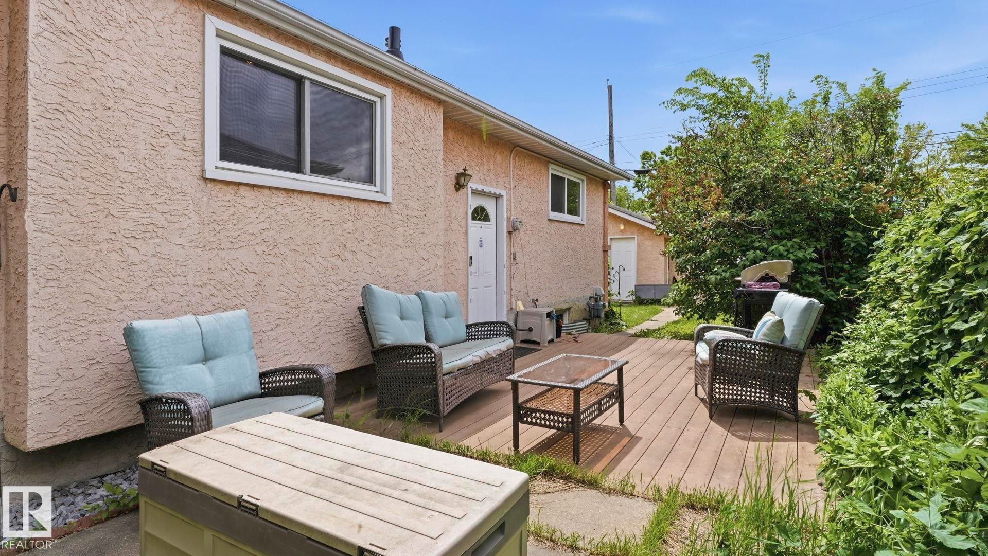Deck - 13008 105 Street Nw, Edmonton, AB - Outdoor With Deck Patio Veranda With Exterior