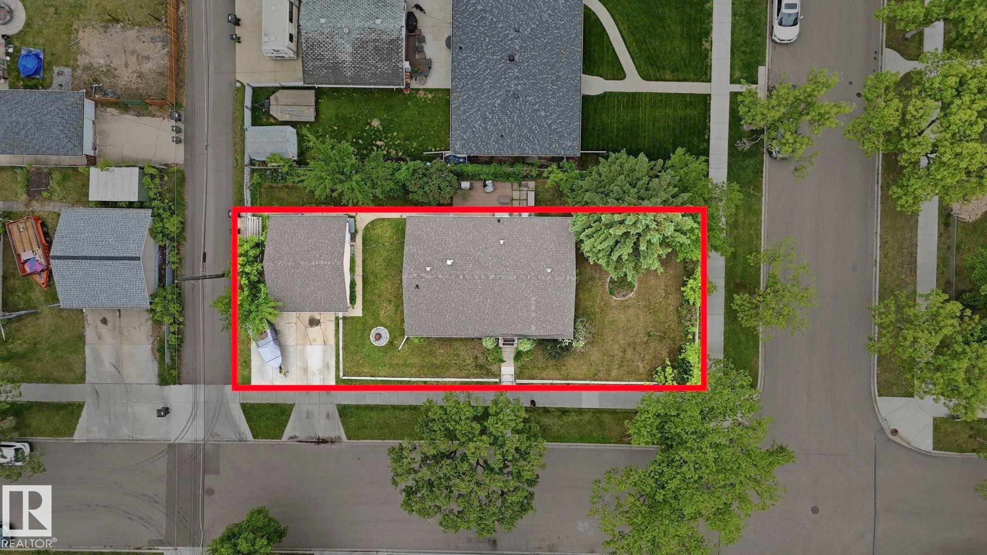 Aerial view - 13008 105 Street Nw, Edmonton, AB - Outdoor