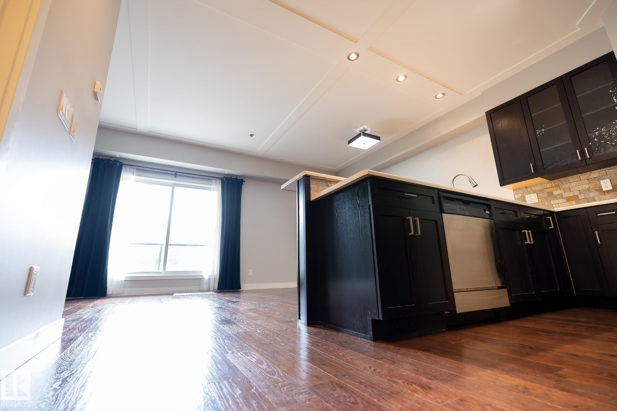 #207 9750 94 St Nw, Edmonton, AB - Indoor Photo Showing Kitchen