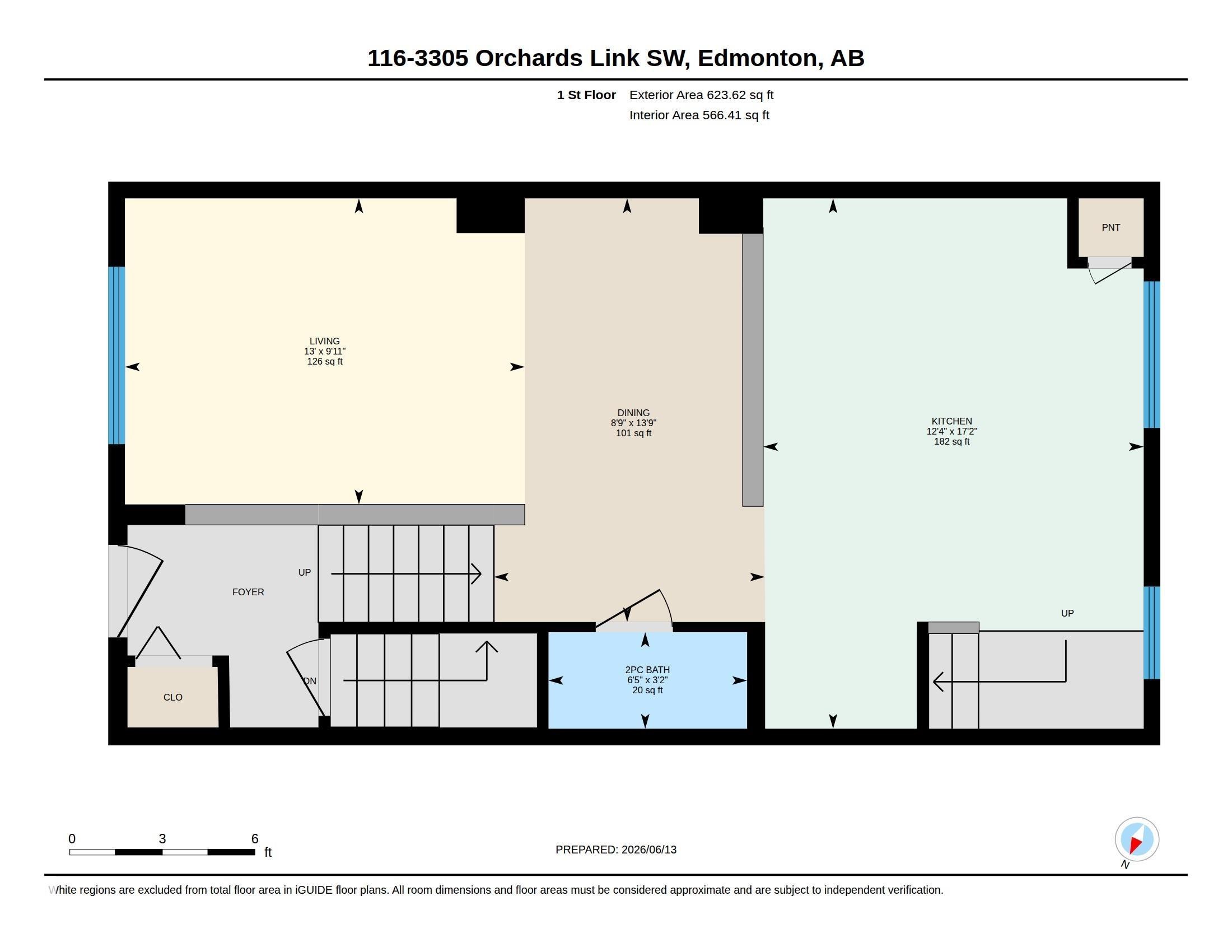 Floor plan - 116 3305 Orchards Link Sw, Edmonton, AB