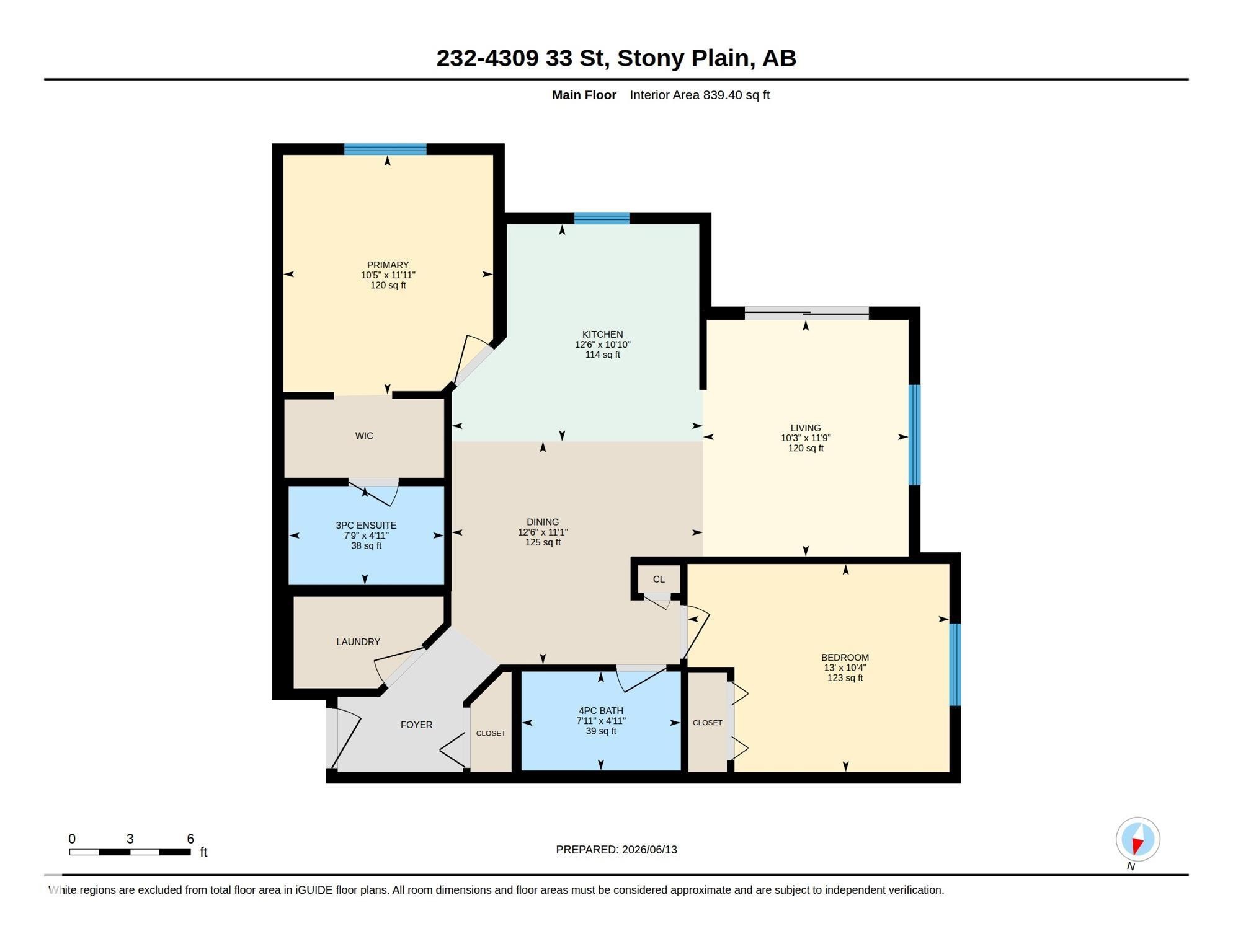 Floor plan - 232 4309 33 Street, Stony Plain, AB