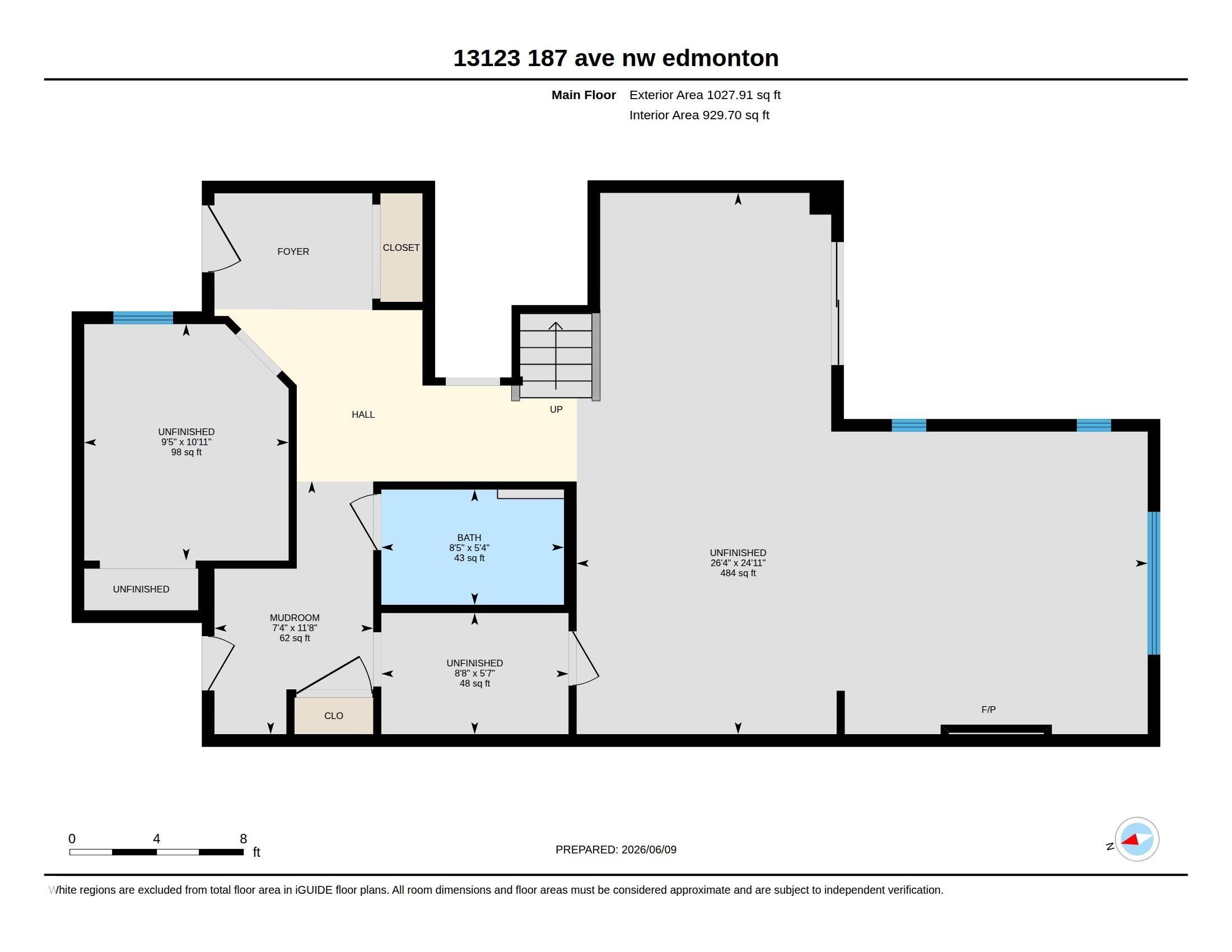 Floor plan - 13123 187 Avenue, Edmonton, AB