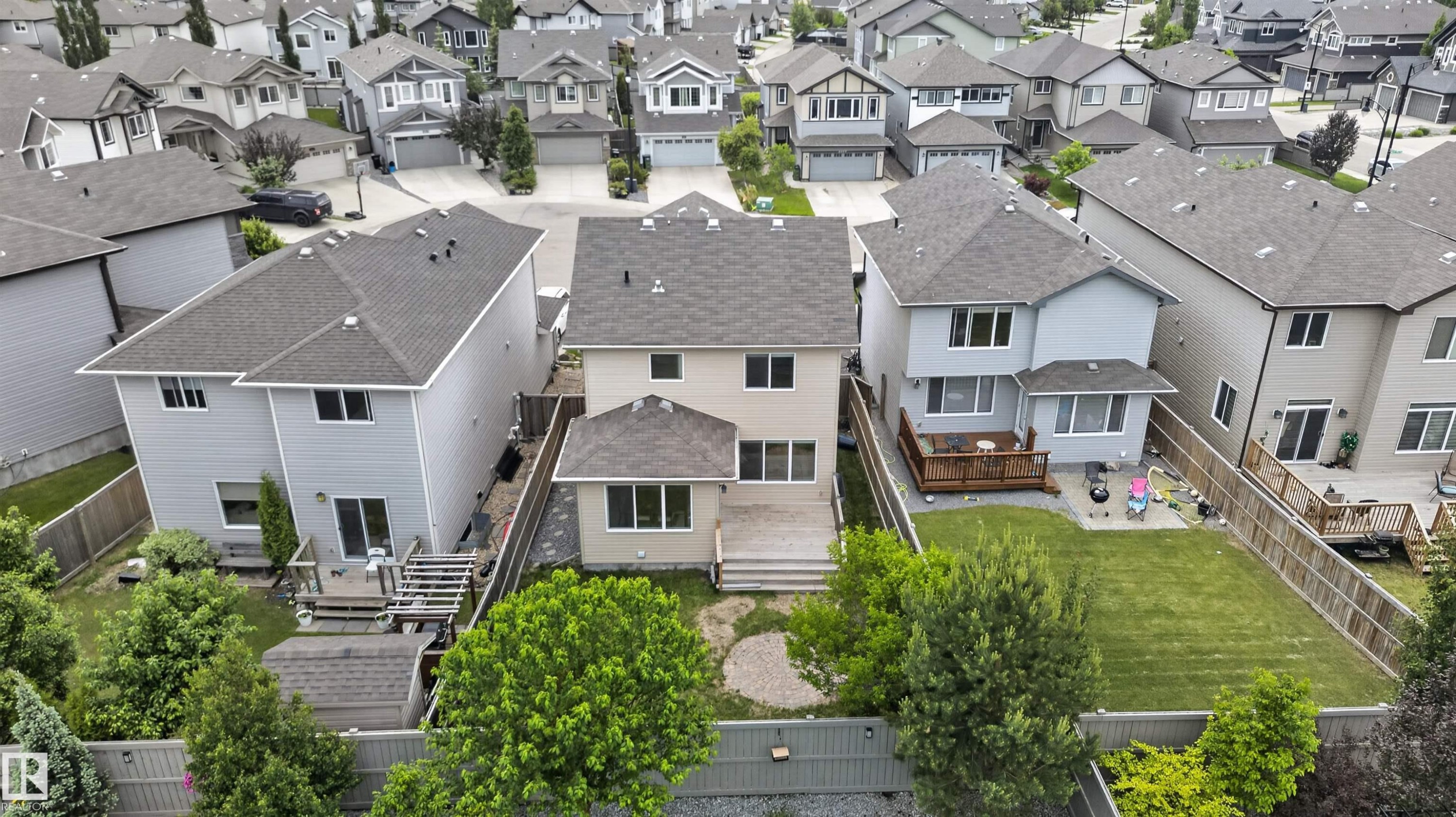 Aerial view - 4612 Westcliff Point(E), Edmonton, AB