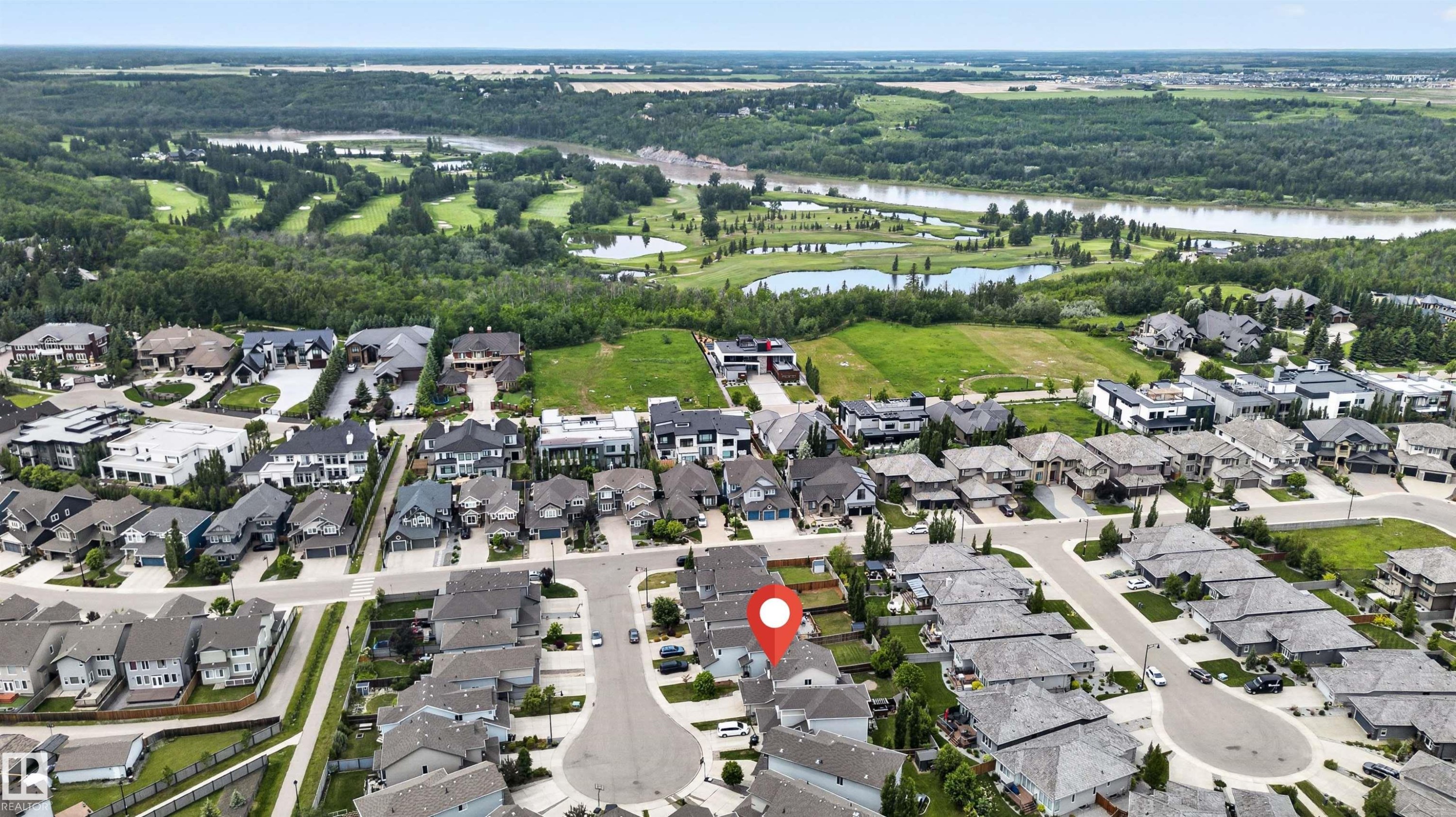 Aerial view - 4612 Westcliff Point(E), Edmonton, AB