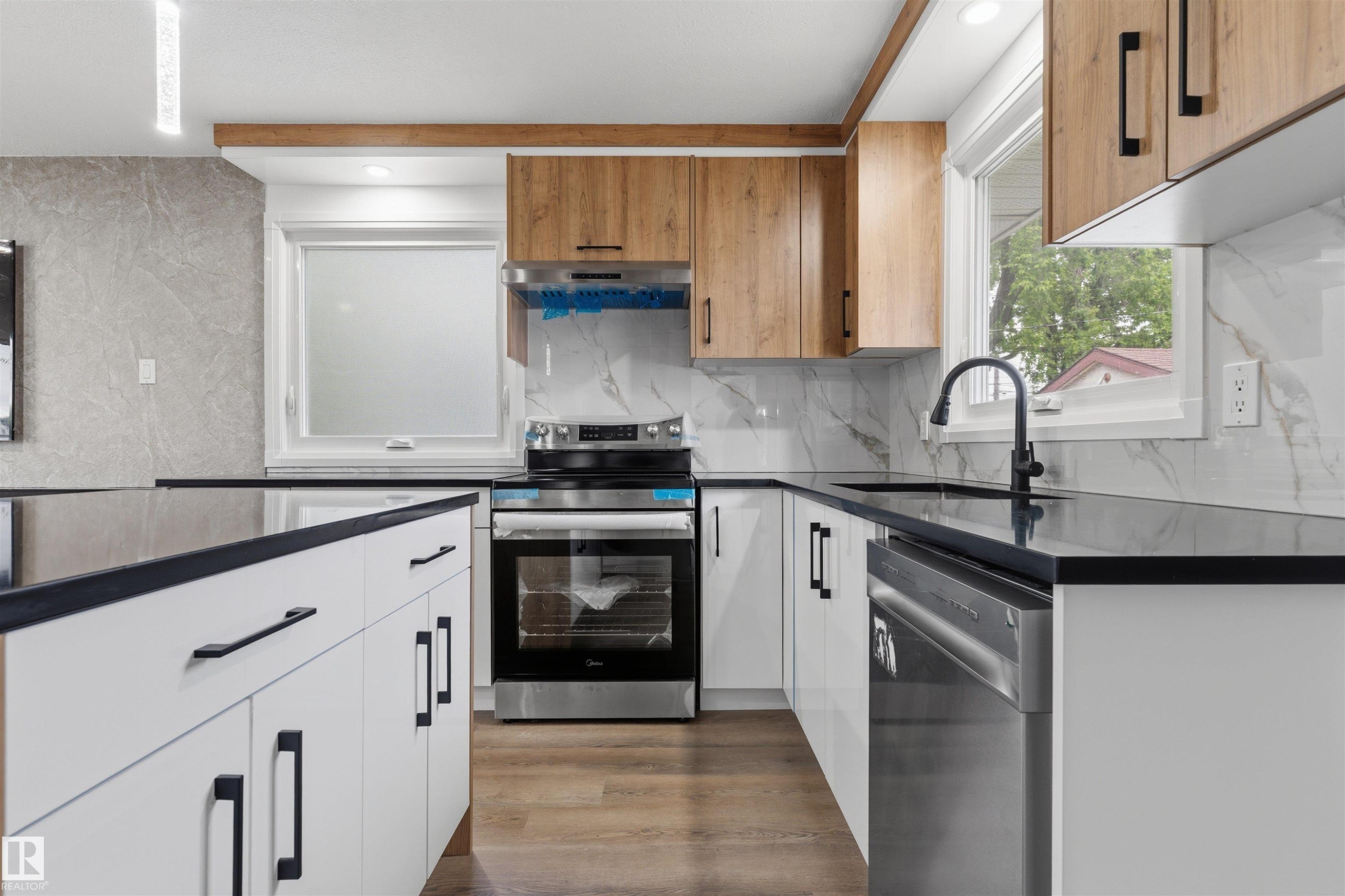 8328 165 Street Nw, Edmonton, AB - Indoor Photo Showing Kitchen With Upgraded Kitchen