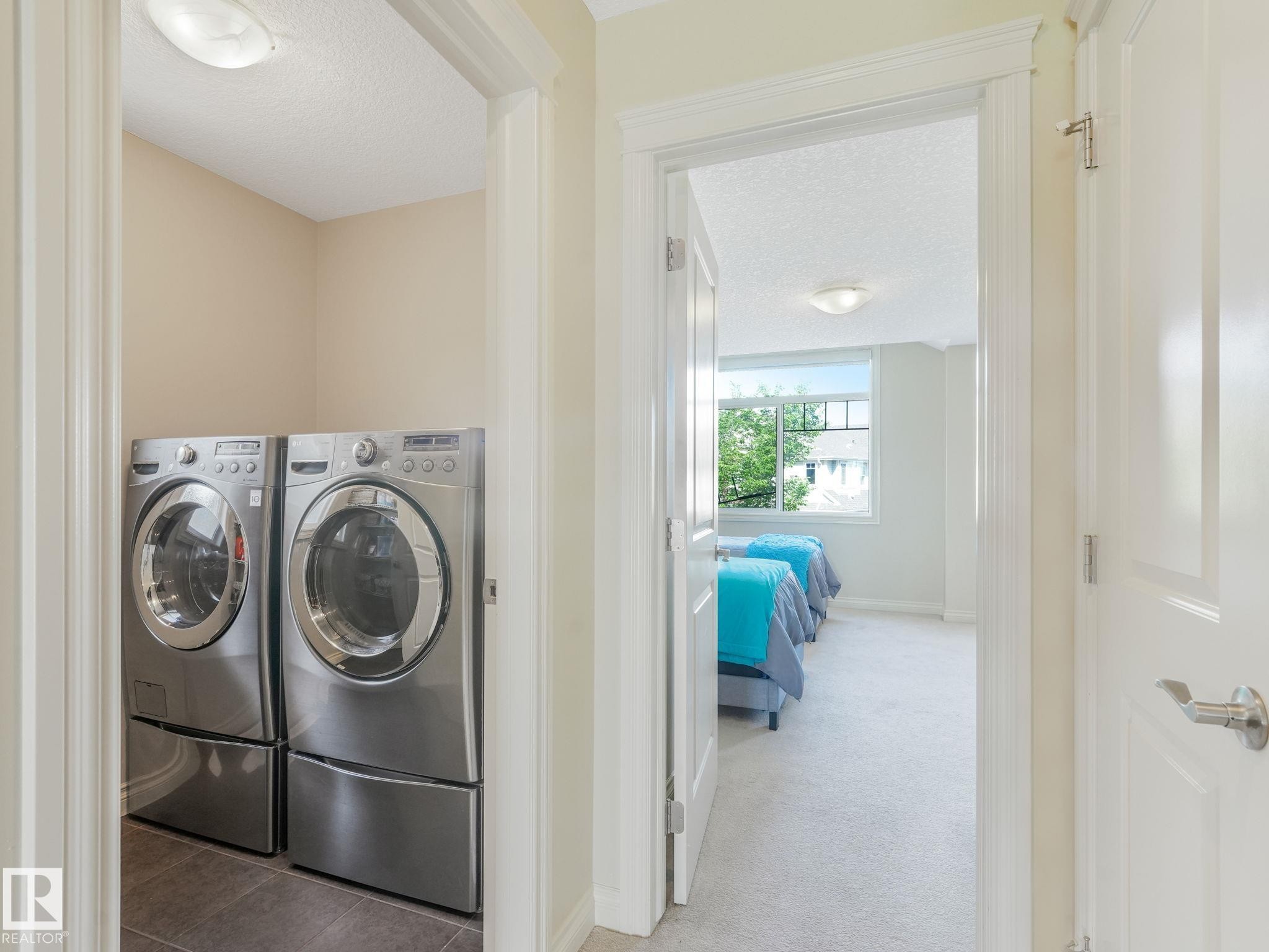 Upper Floor Laundry Room - 3 1641 James Mowatt Trail, Edmonton, AB
