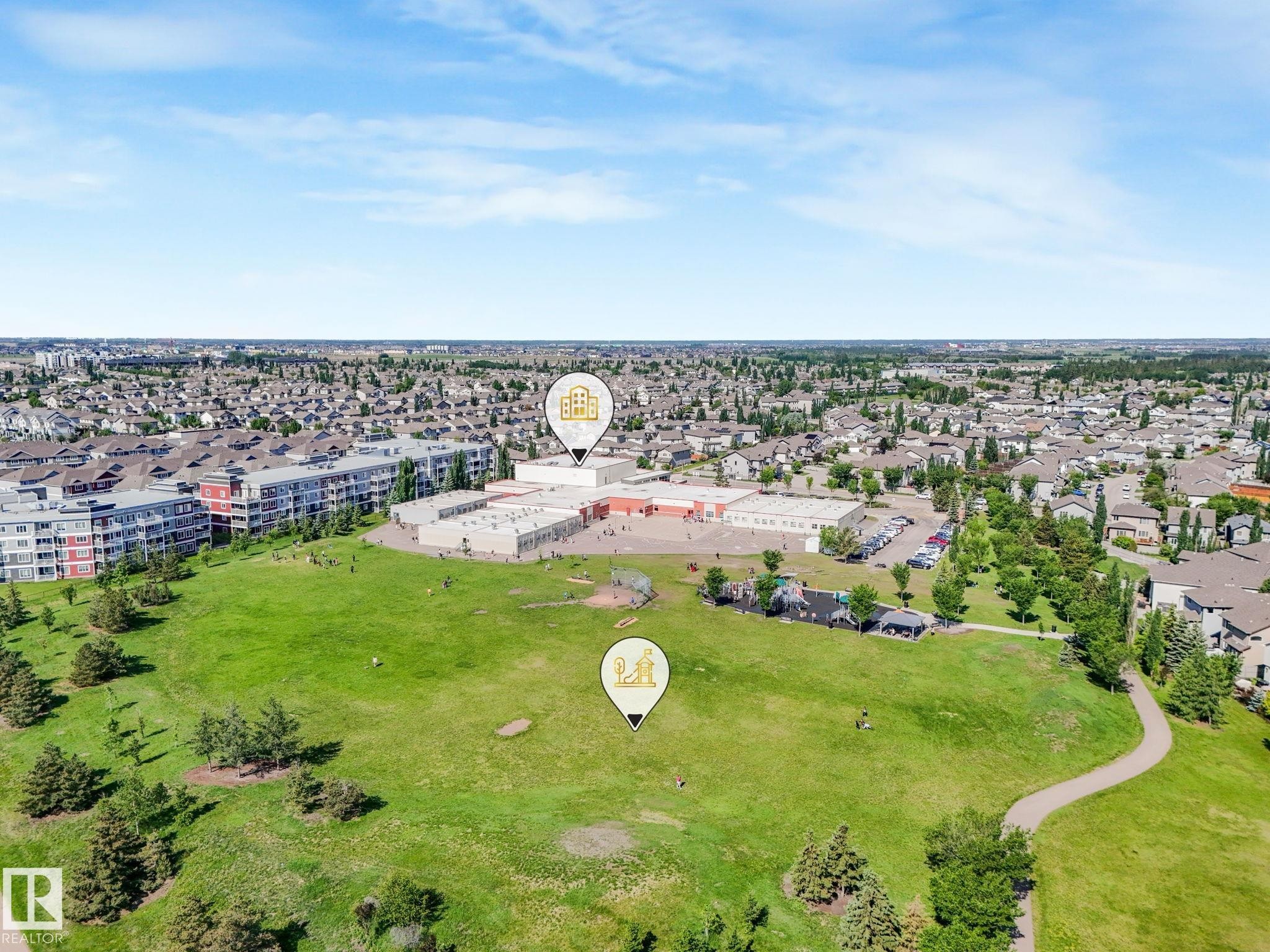 Aerial view - 3 1641 James Mowatt Trail, Edmonton, AB