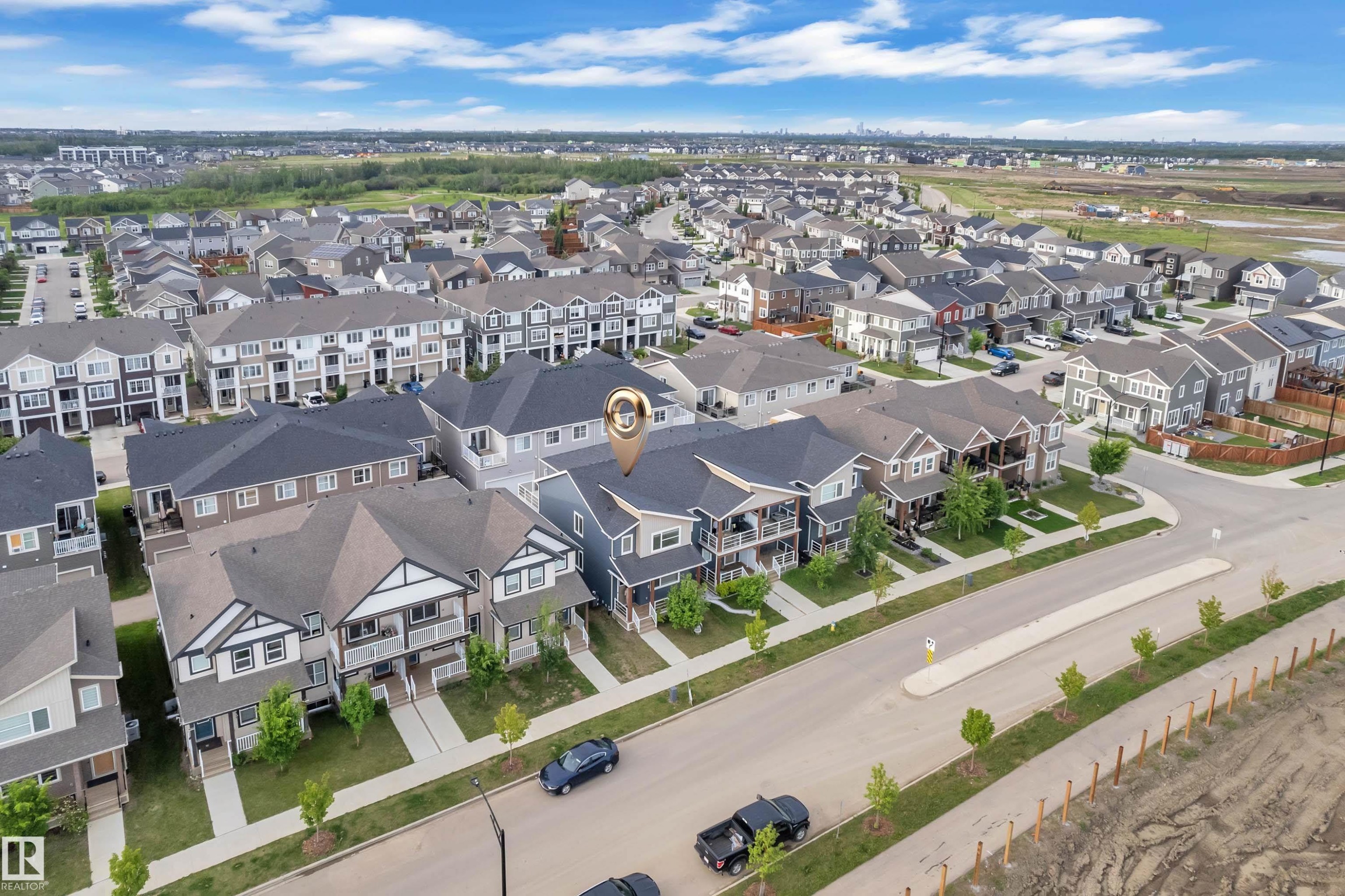 Aerial view - 144 Sunwapta Way, Edmonton, AB