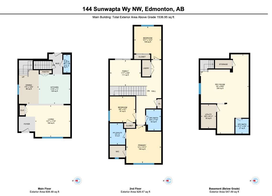 Floor plan - 144 Sunwapta Way, Edmonton, AB