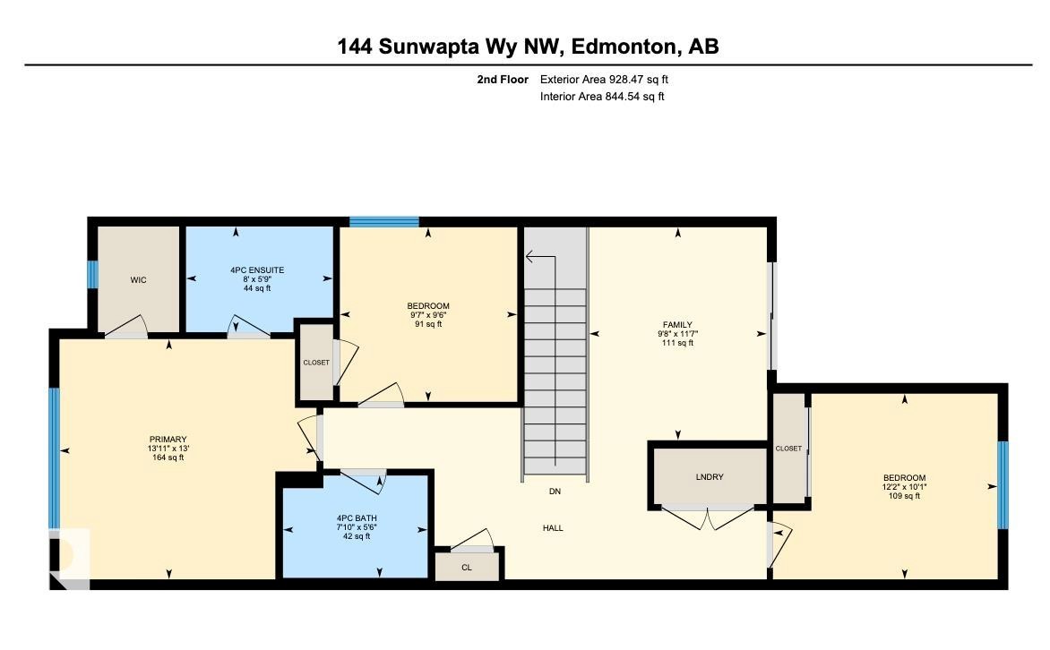 Floor plan - 144 Sunwapta Way, Edmonton, AB