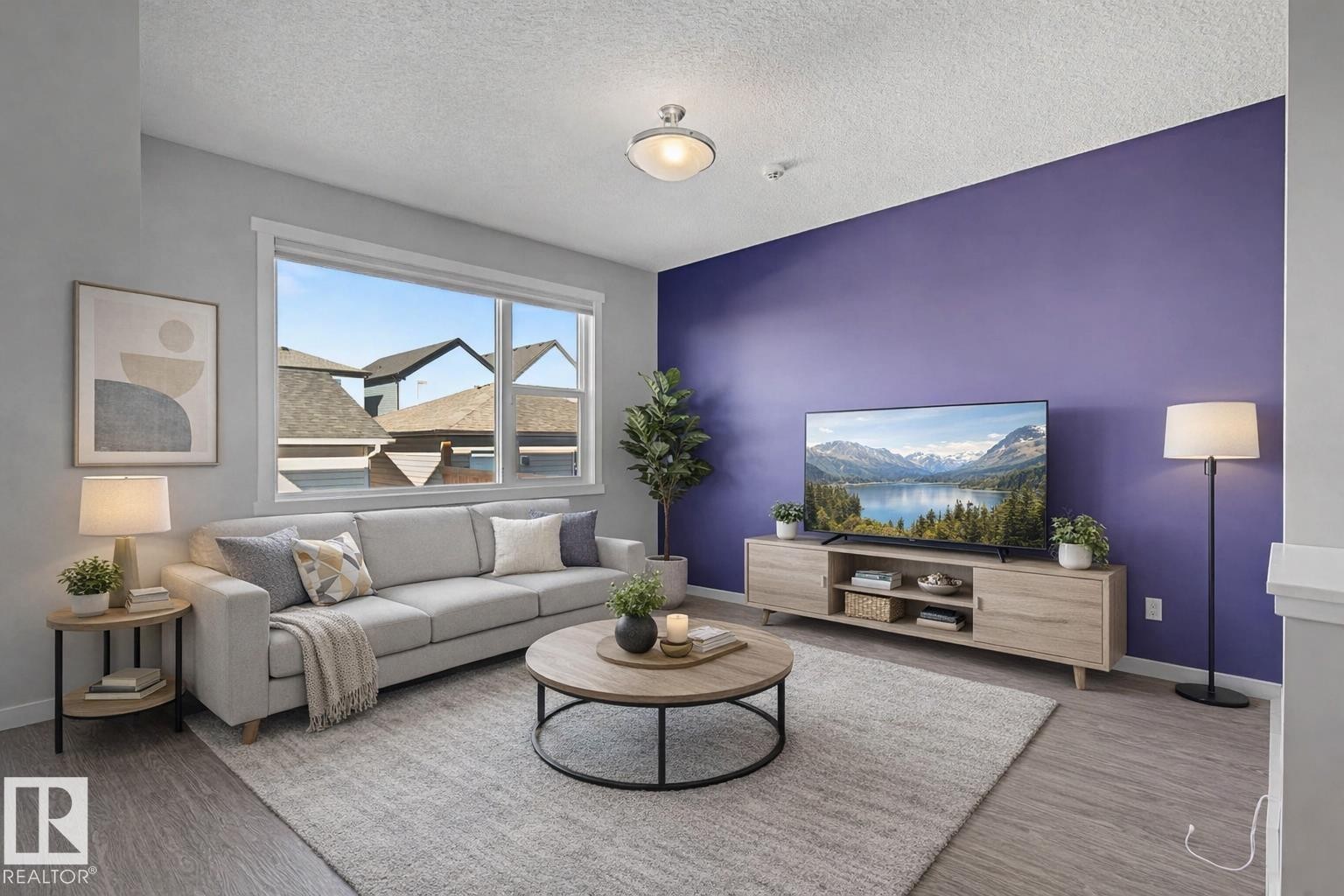 2577 Coughlan Road, Edmonton, AB - Indoor Photo Showing Living Room