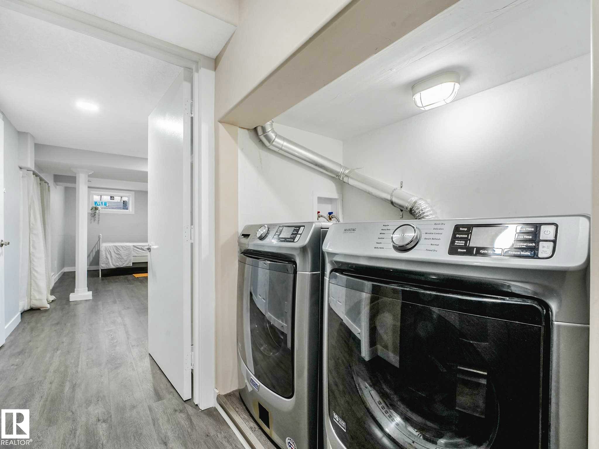Image quality insufficient for description - 9207 169 Street, Edmonton, AB - Indoor Photo Showing Laundry Room