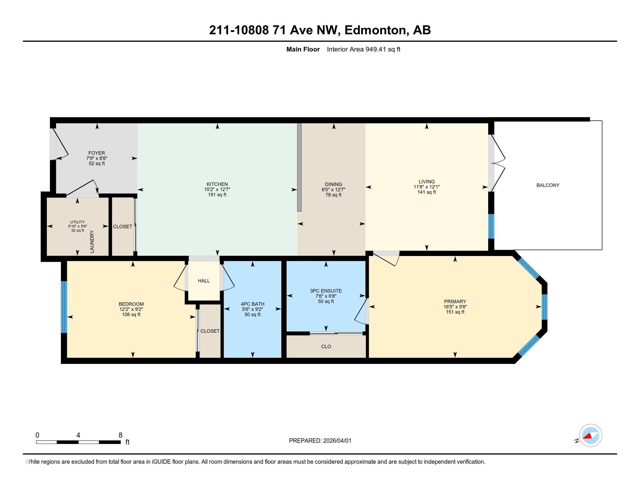 Floor plan - 211 10808 71 Avenue, Edmonton, AB
