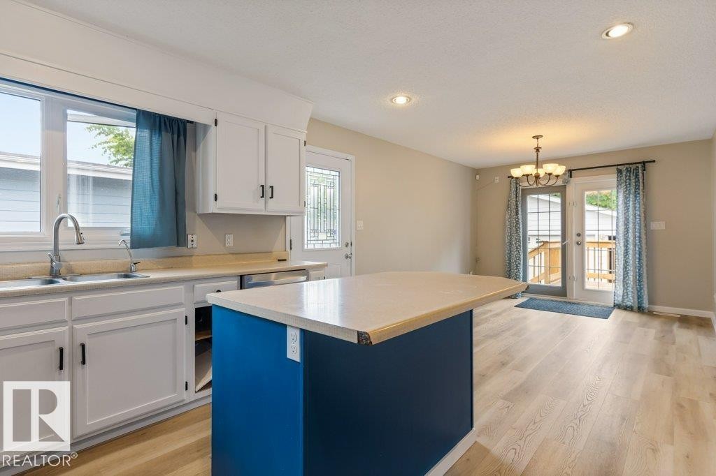 2016 82 Street Nw, Edmonton, AB - Indoor Photo Showing Kitchen With Double Sink