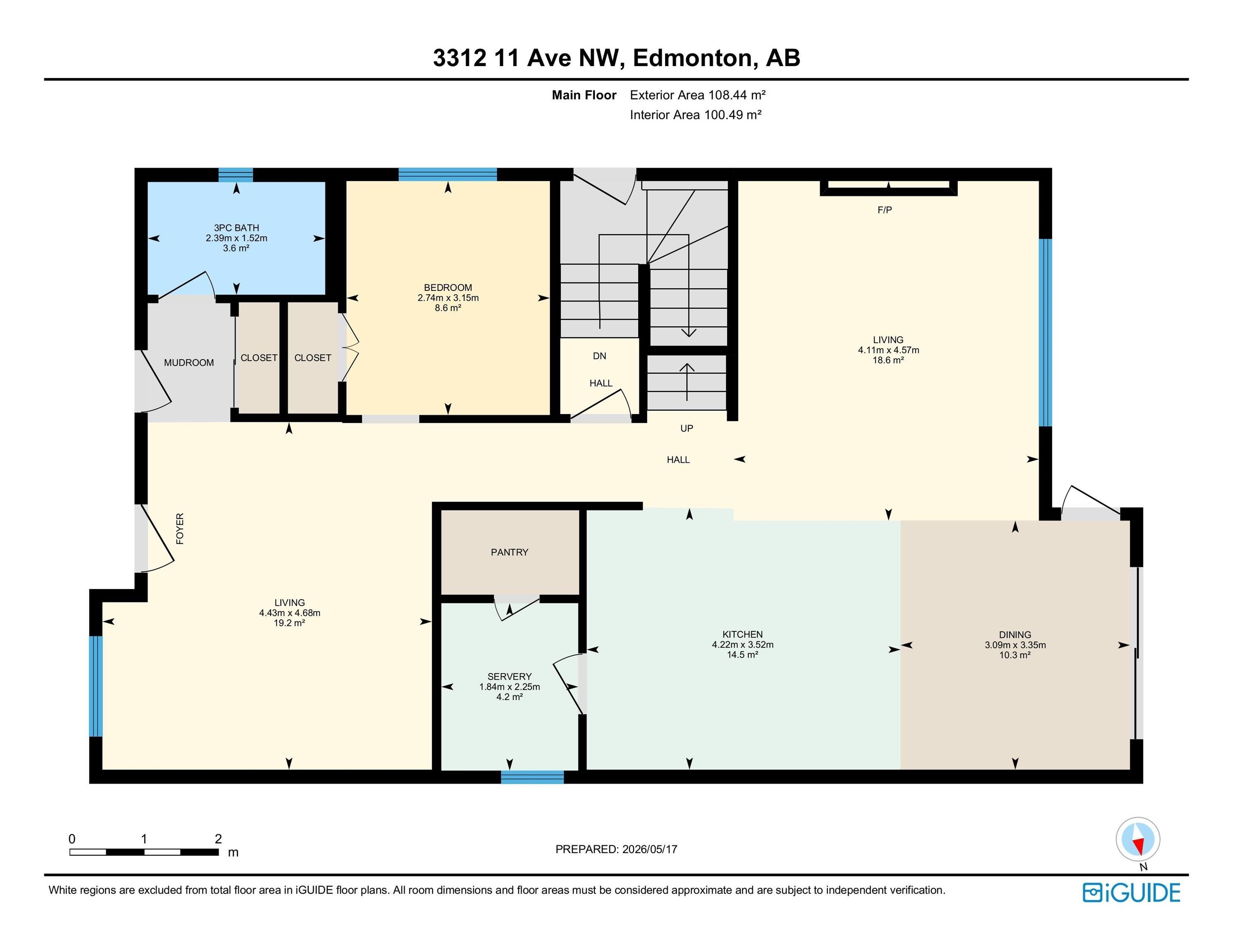 Floor plan - 3312 11 Avenue, Edmonton, AB