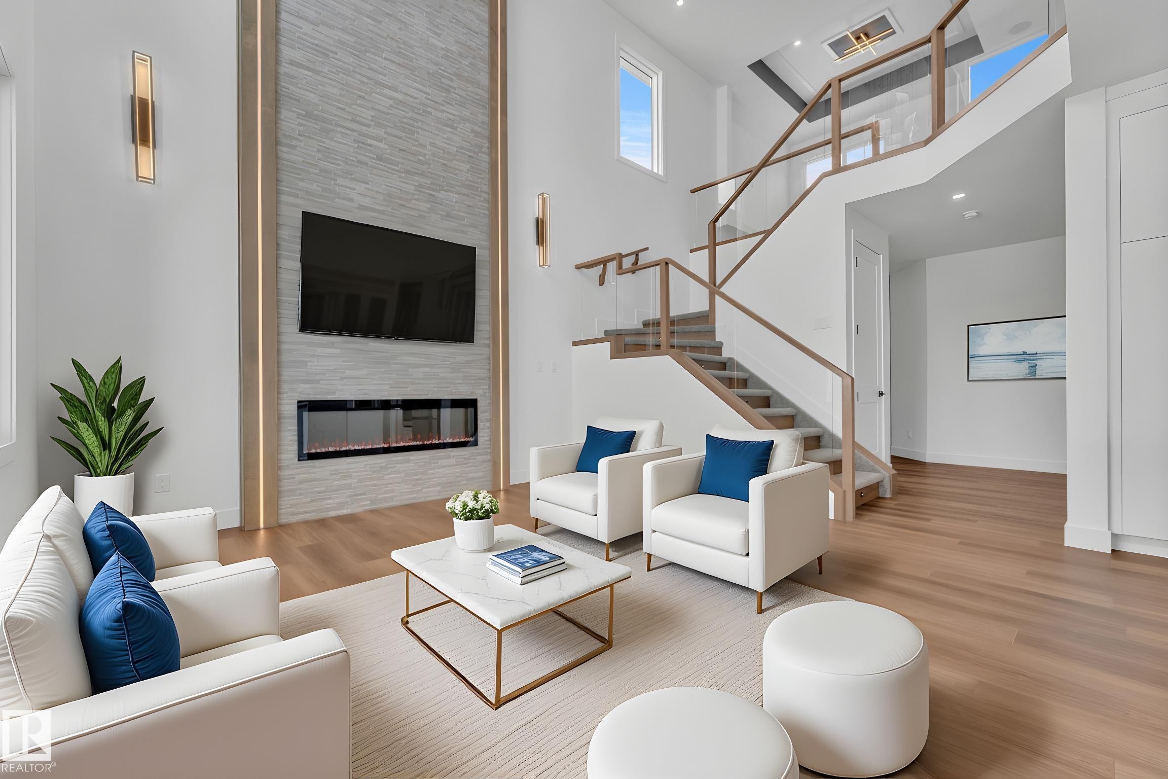 Living room - 501 Creekside Bay, Leduc, AB