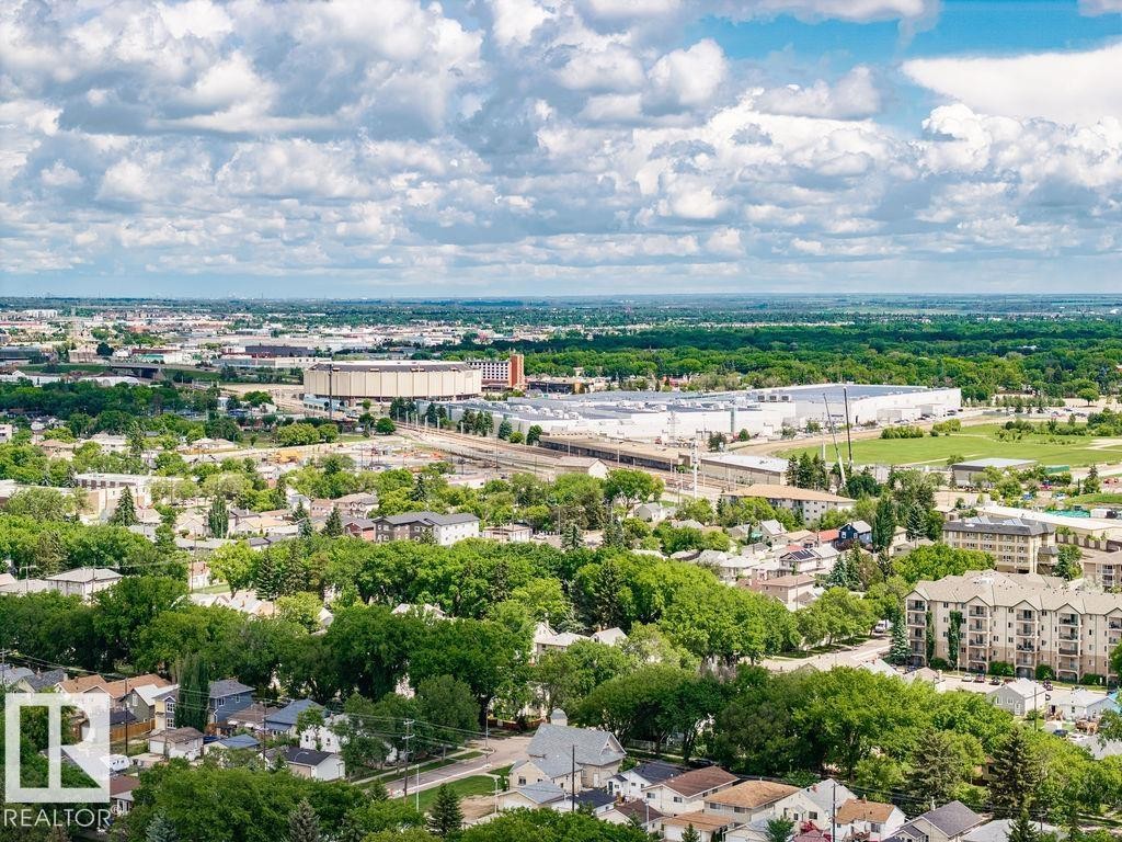 Expansive cityscape featuring diverse architecture, extensive green spaces, and a prominent commercial district - 11241 88 Street, Edmonton, AB