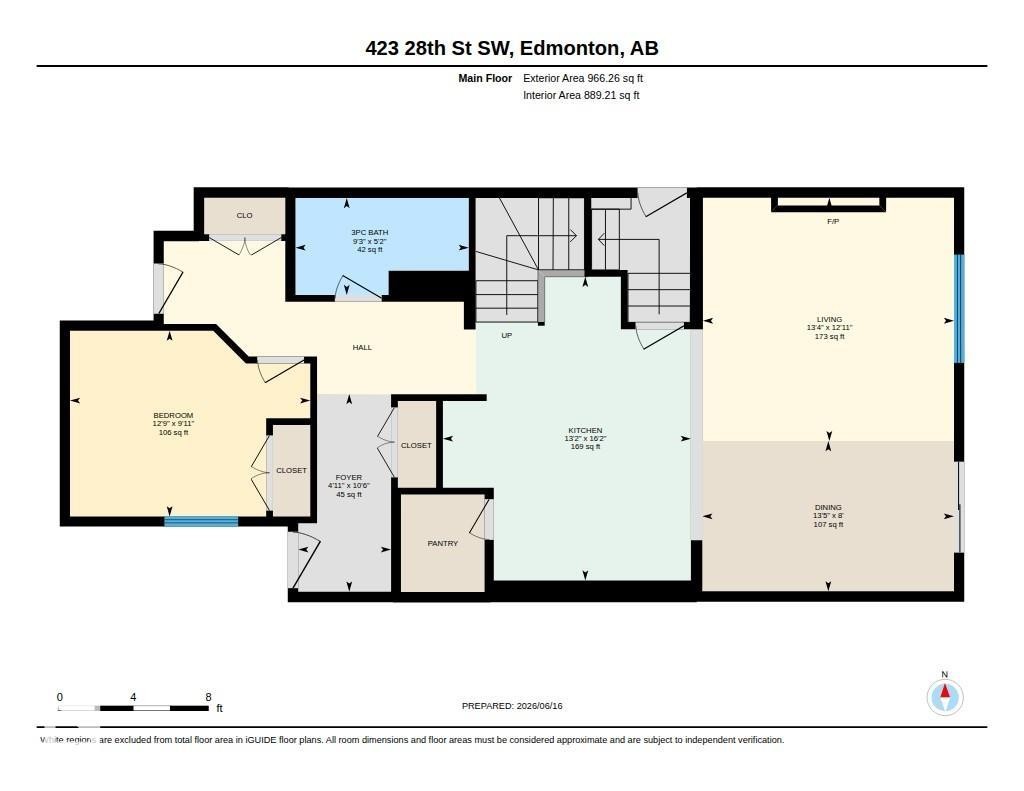 Floor plan - 423 28 Street, Edmonton, AB
