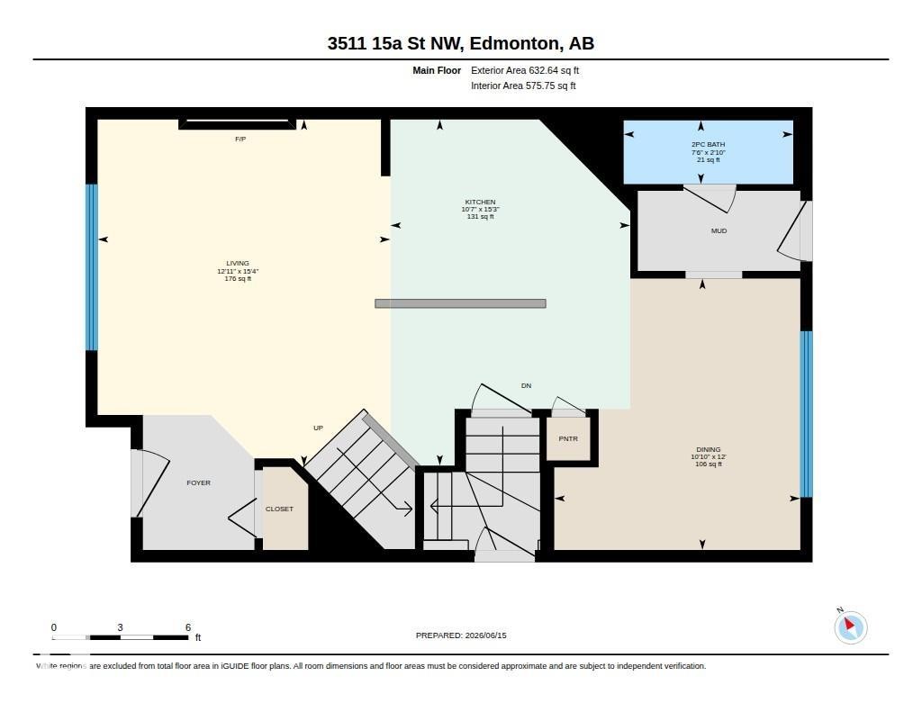 Floor plan - 3511 15A Street, Edmonton, AB