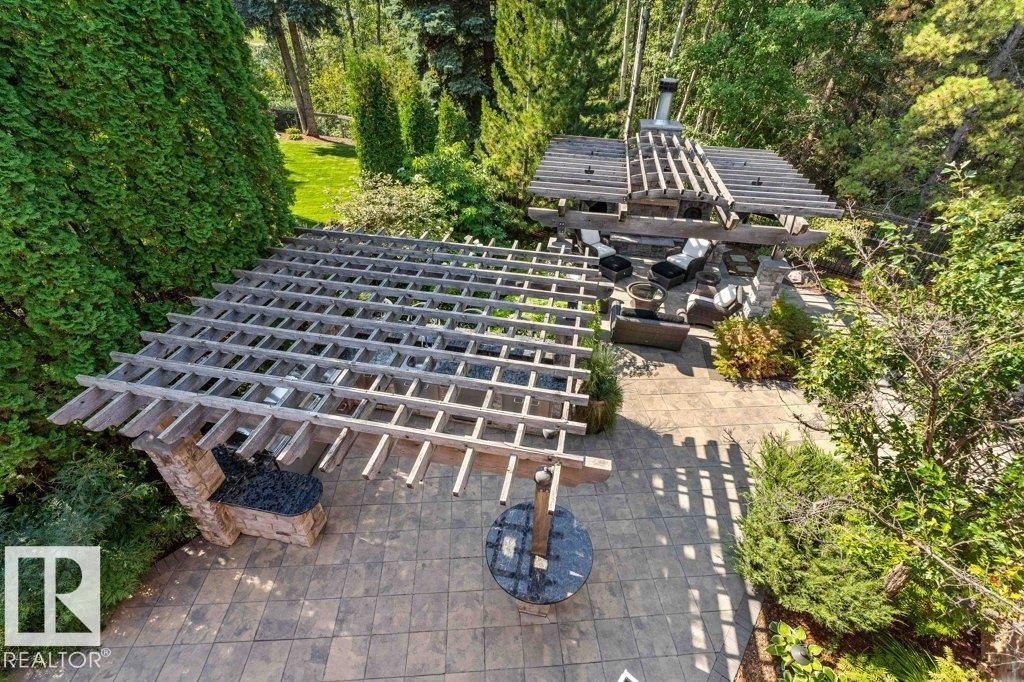 View of outdoor kitchen and patio - 738 Wheeler Road, Edmonton, AB