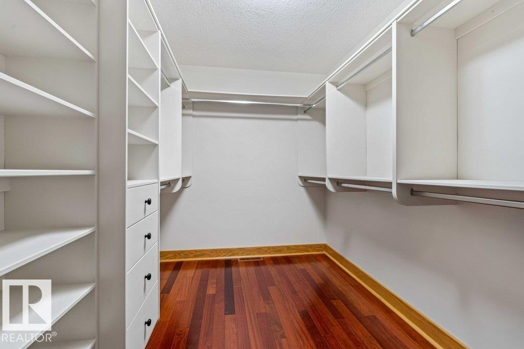 Closet with Cherry flooring - 738 Wheeler Road, Edmonton, AB