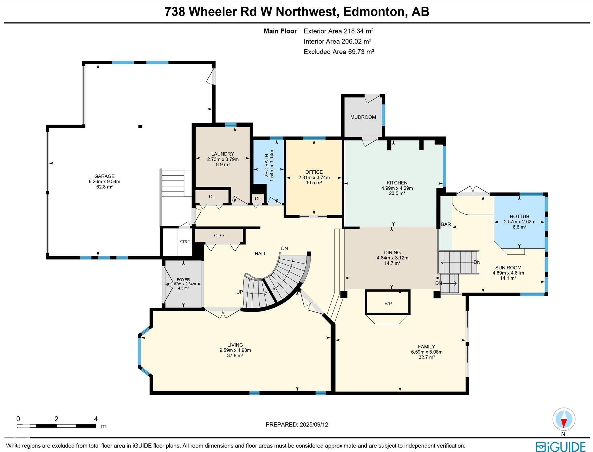 View of floor plan / room layout - 738 Wheeler Road, Edmonton, AB