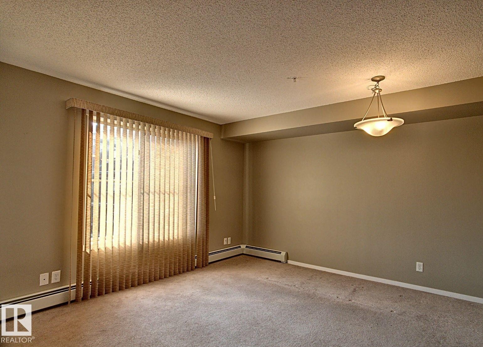 Spacious room featuring neutral carpeting and painted walls - 328 3315 James Mowatt Trail, Edmonton, AB