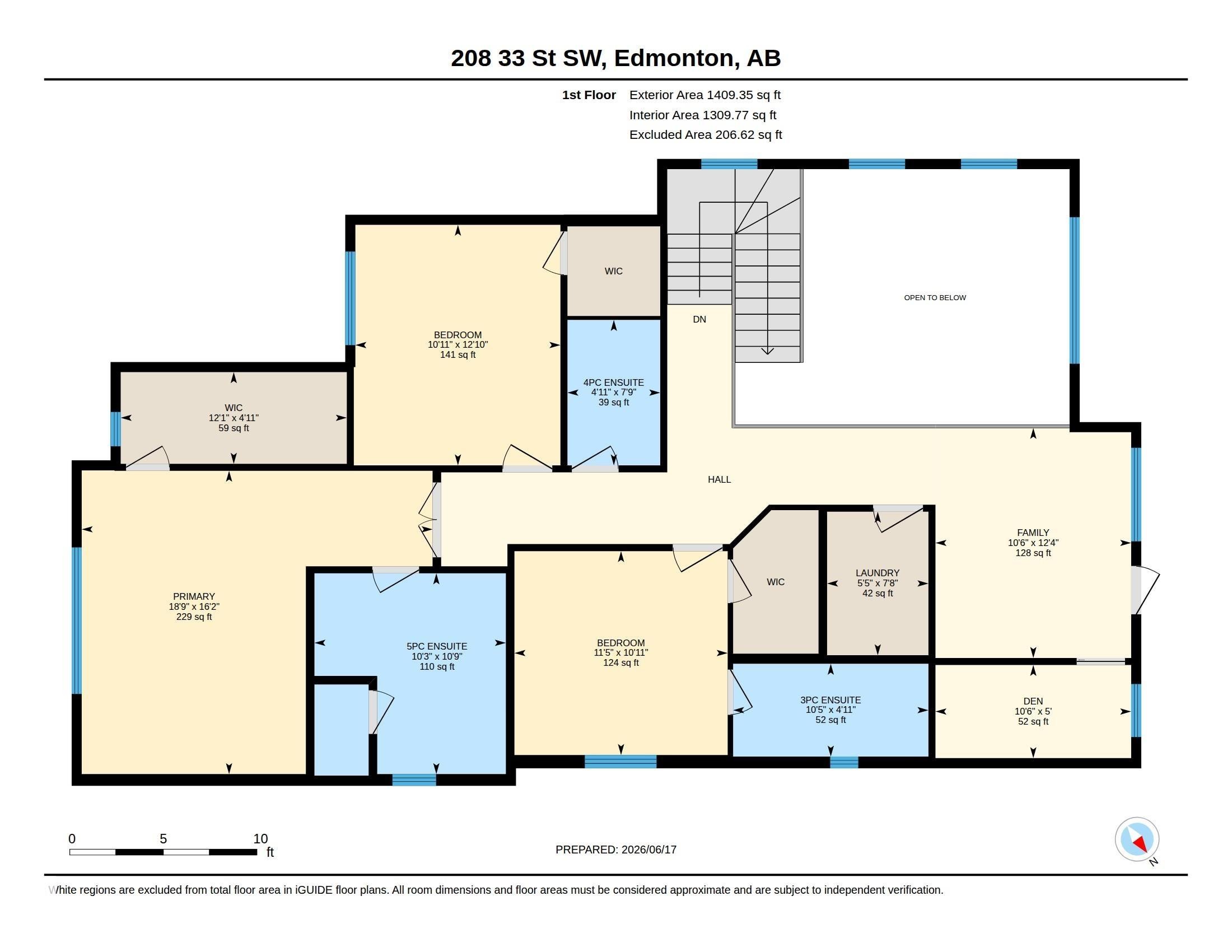 Floor plan - 208 33 Street, Edmonton, AB