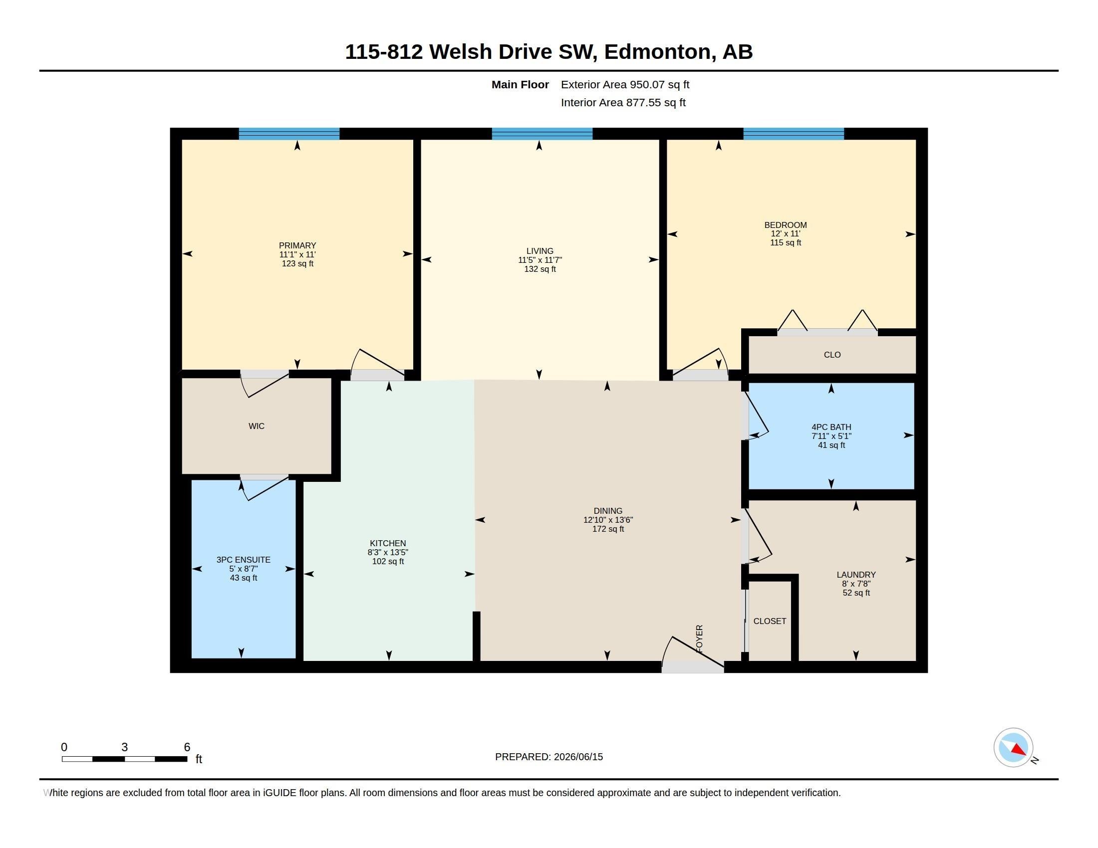 Floor plan - 115 812 Welsh Drive Sw, Edmonton, AB
