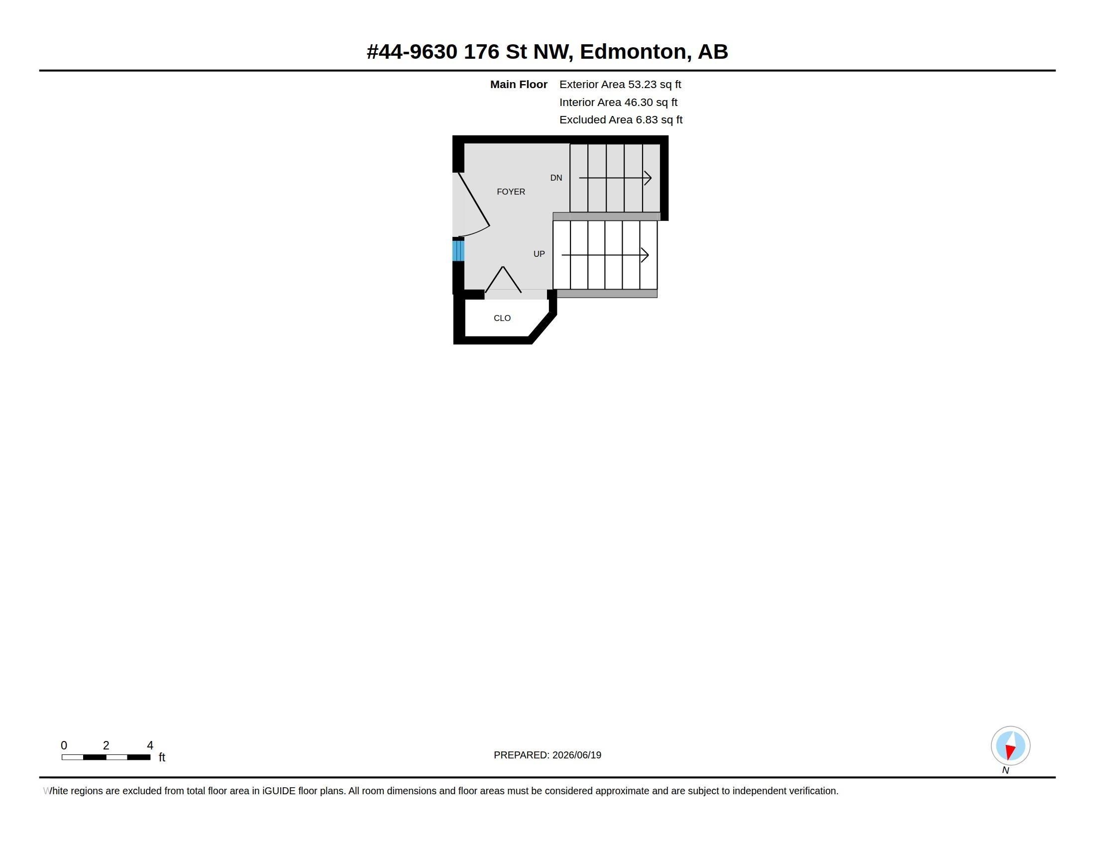 Floor plan - 44 9630 176 Street, Edmonton, AB