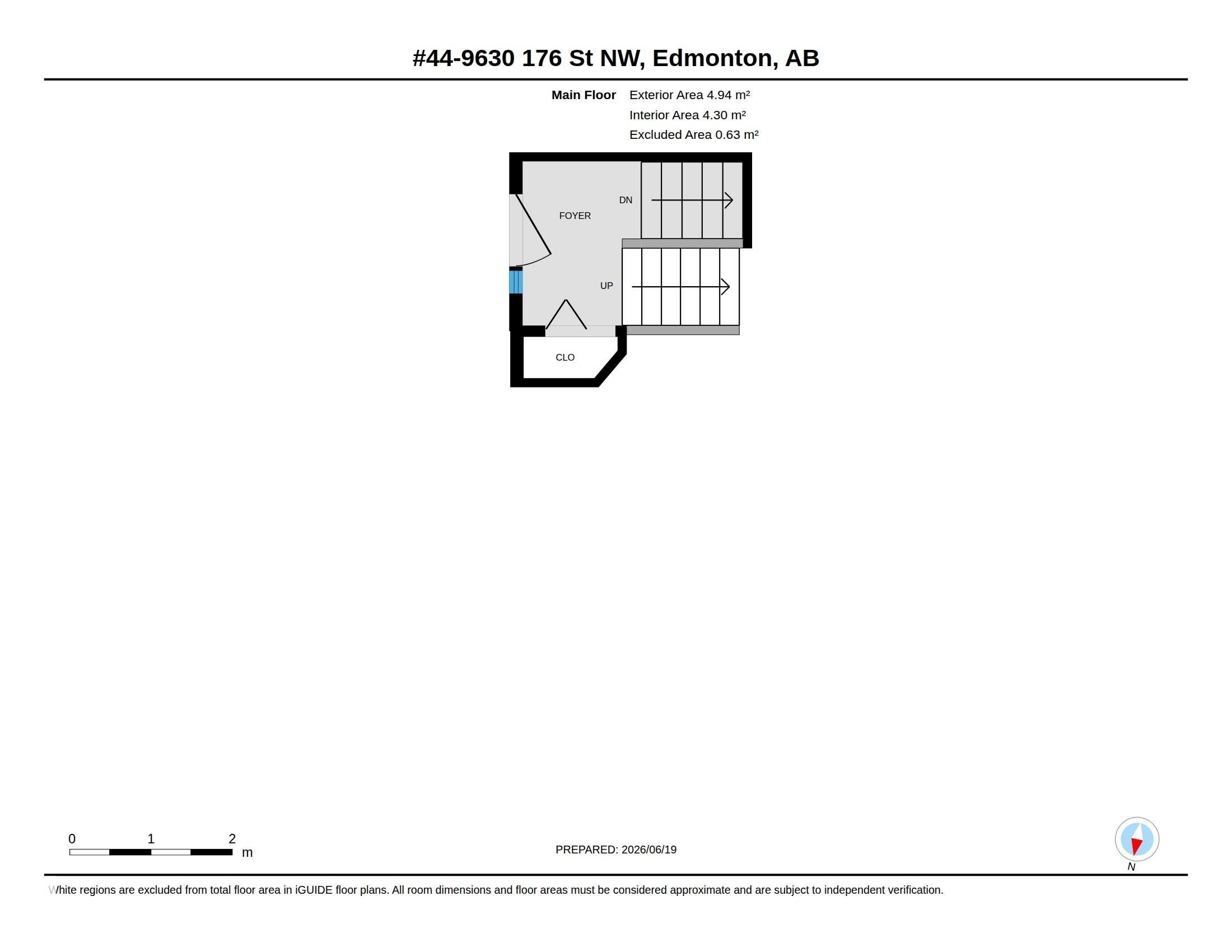 Floor plan - 44 9630 176 Street, Edmonton, AB