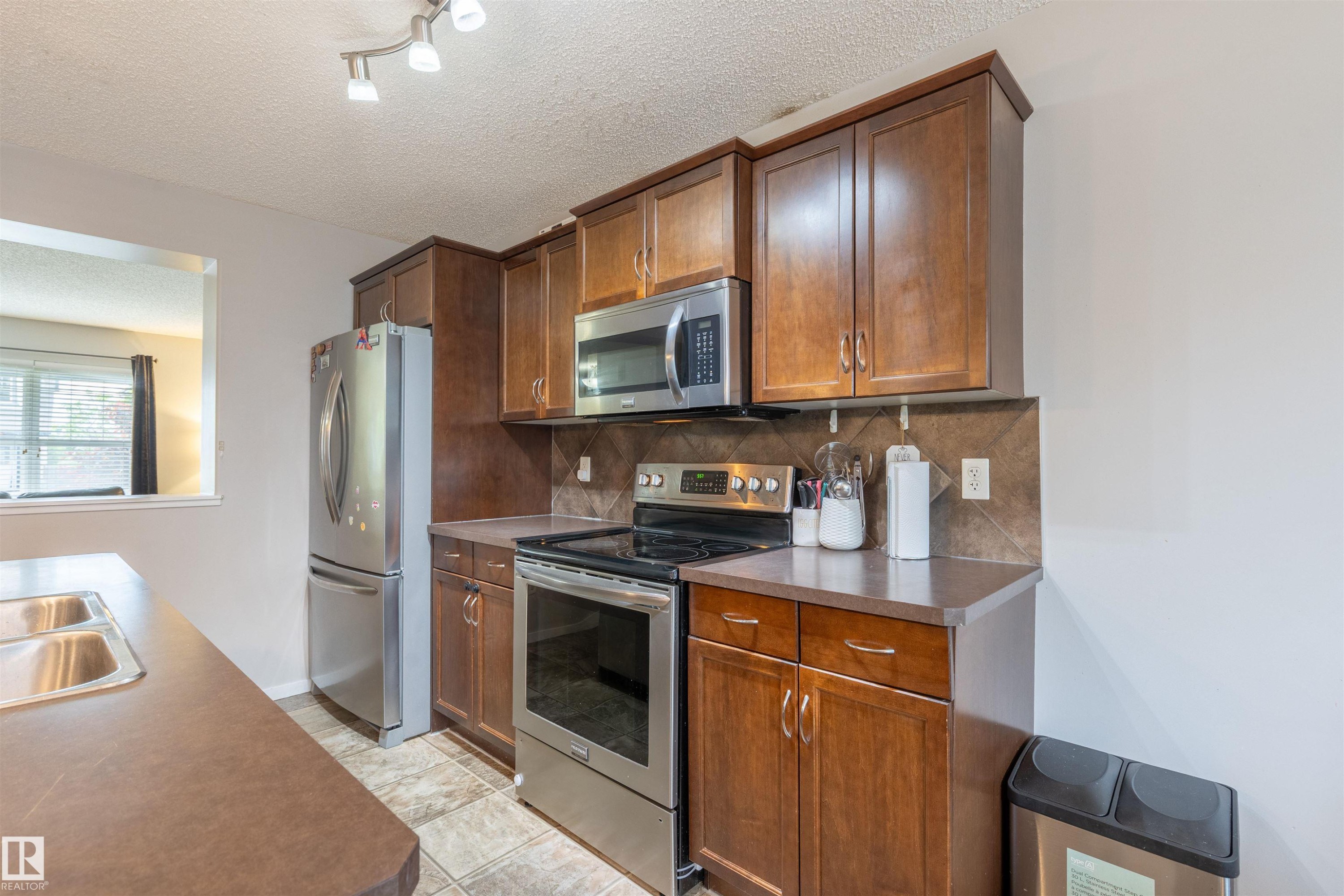 165 62 Street Sw, Edmonton, AB - Indoor Photo Showing Kitchen With Double Sink