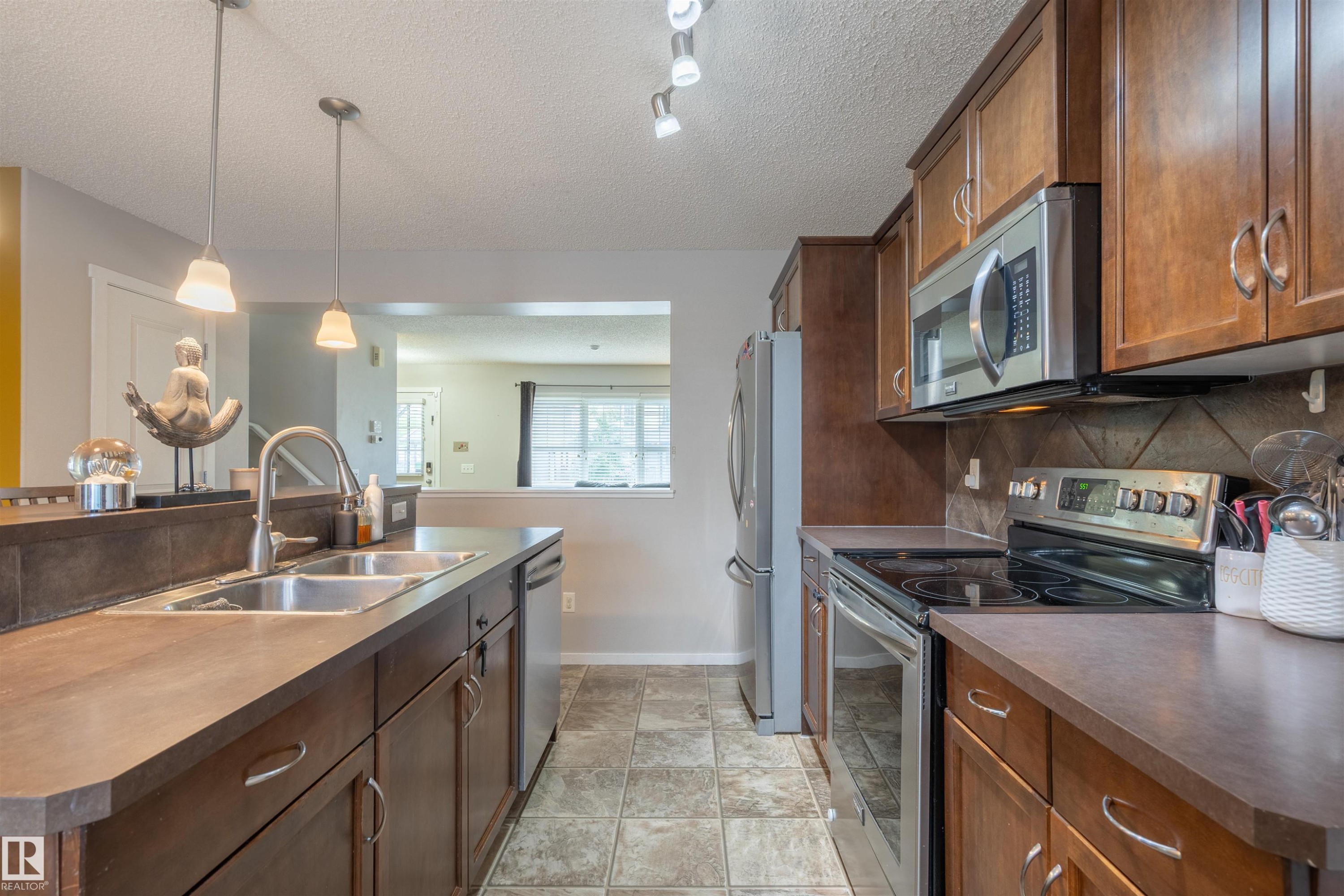 165 62 Street Sw, Edmonton, AB - Indoor Photo Showing Kitchen With Double Sink