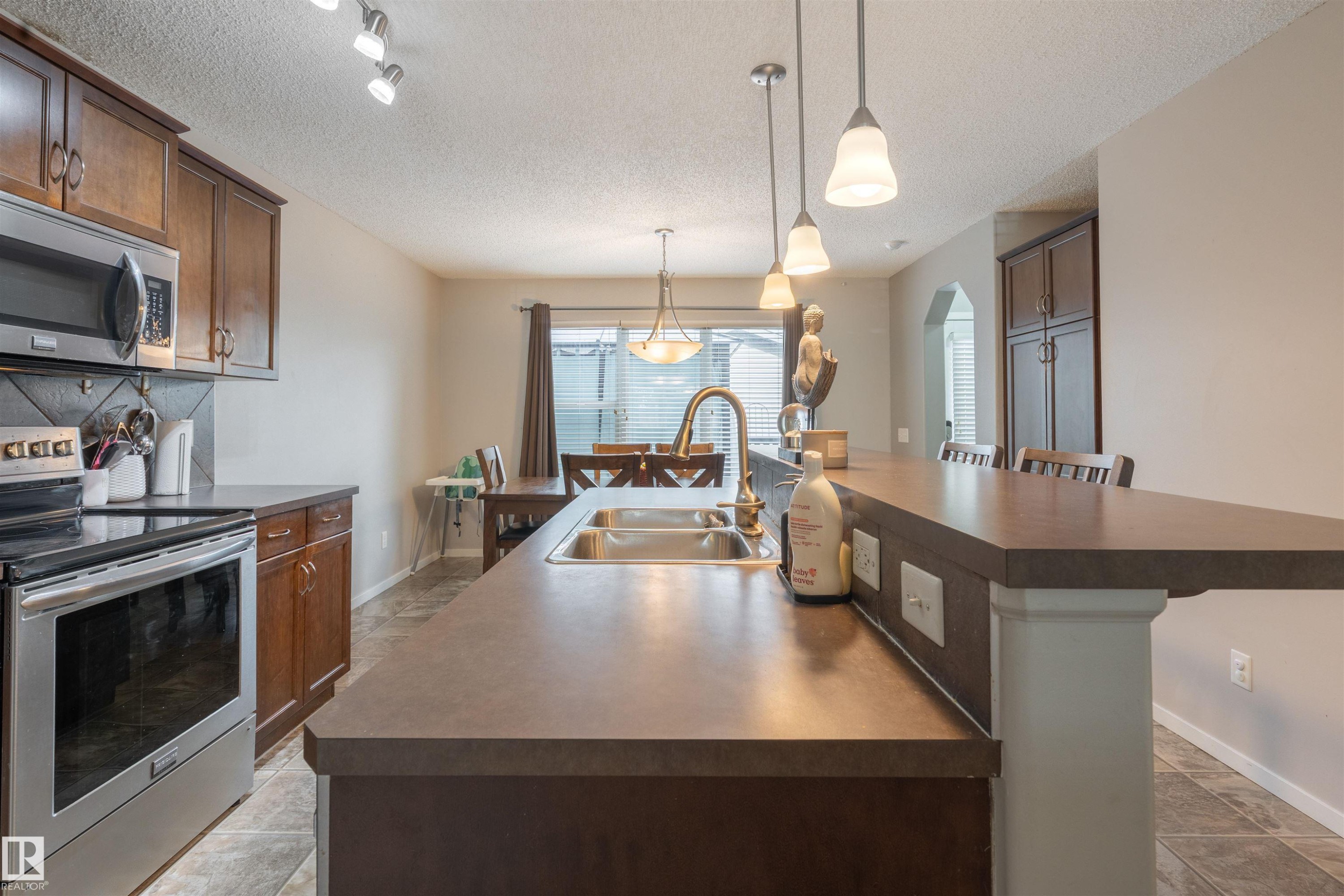 165 62 Street Sw, Edmonton, AB - Indoor Photo Showing Kitchen With Double Sink With Upgraded Kitchen