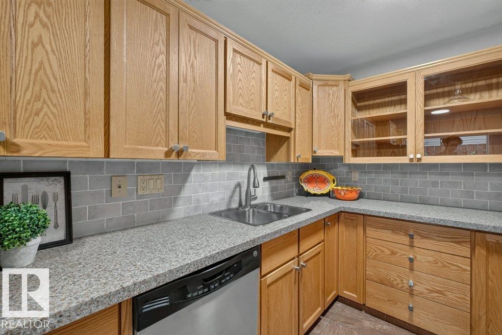 #3 10160 119 St Nw, Edmonton, AB - Indoor Photo Showing Kitchen With Double Sink