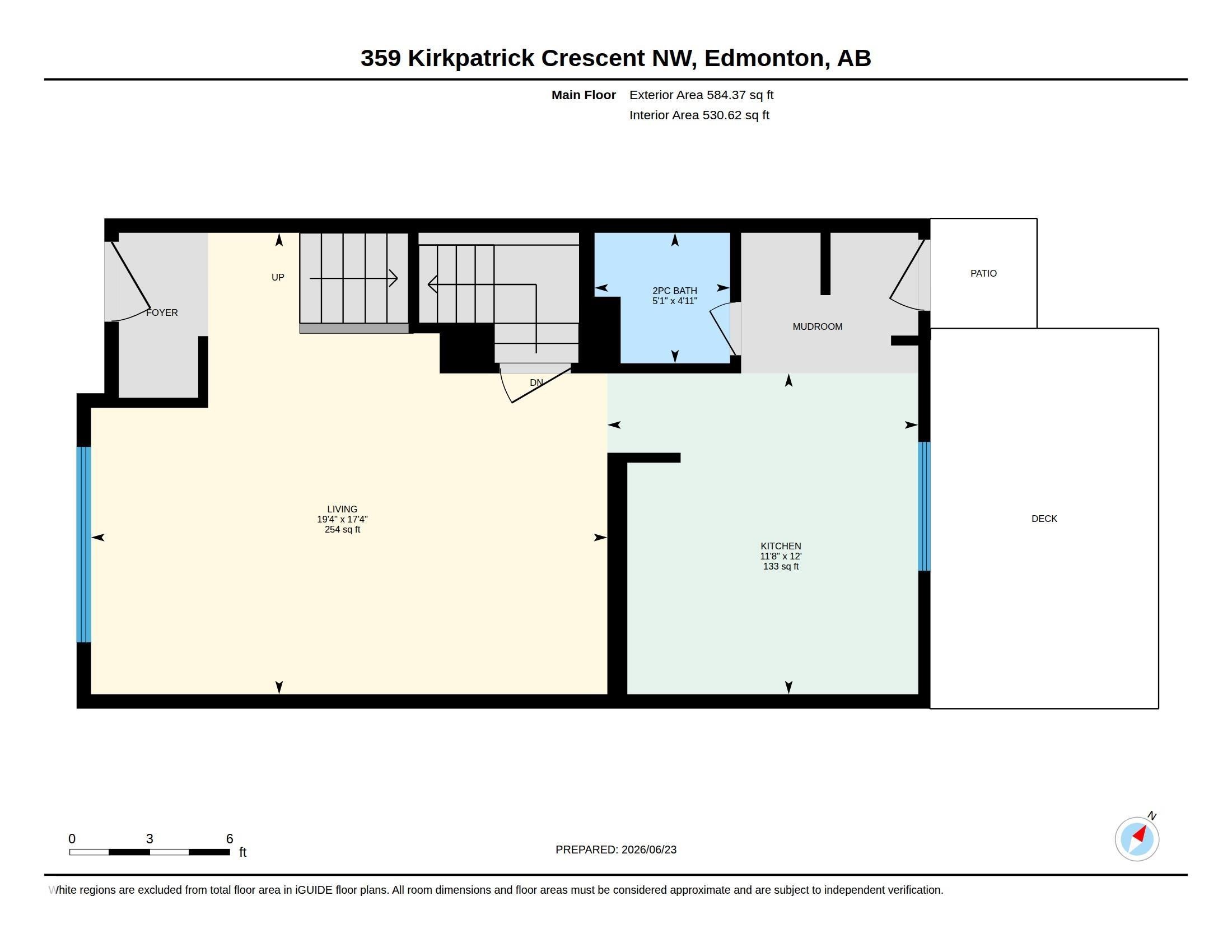 Floor plan - 359 Kirkpatrick Crescent, Edmonton, AB