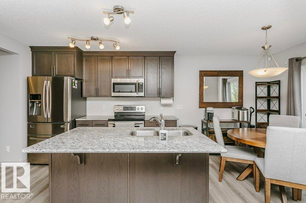 30 445 Brintnell Boulevard, Edmonton, AB - Indoor Photo Showing Kitchen With Stainless Steel Kitchen With Upgraded Kitchen
