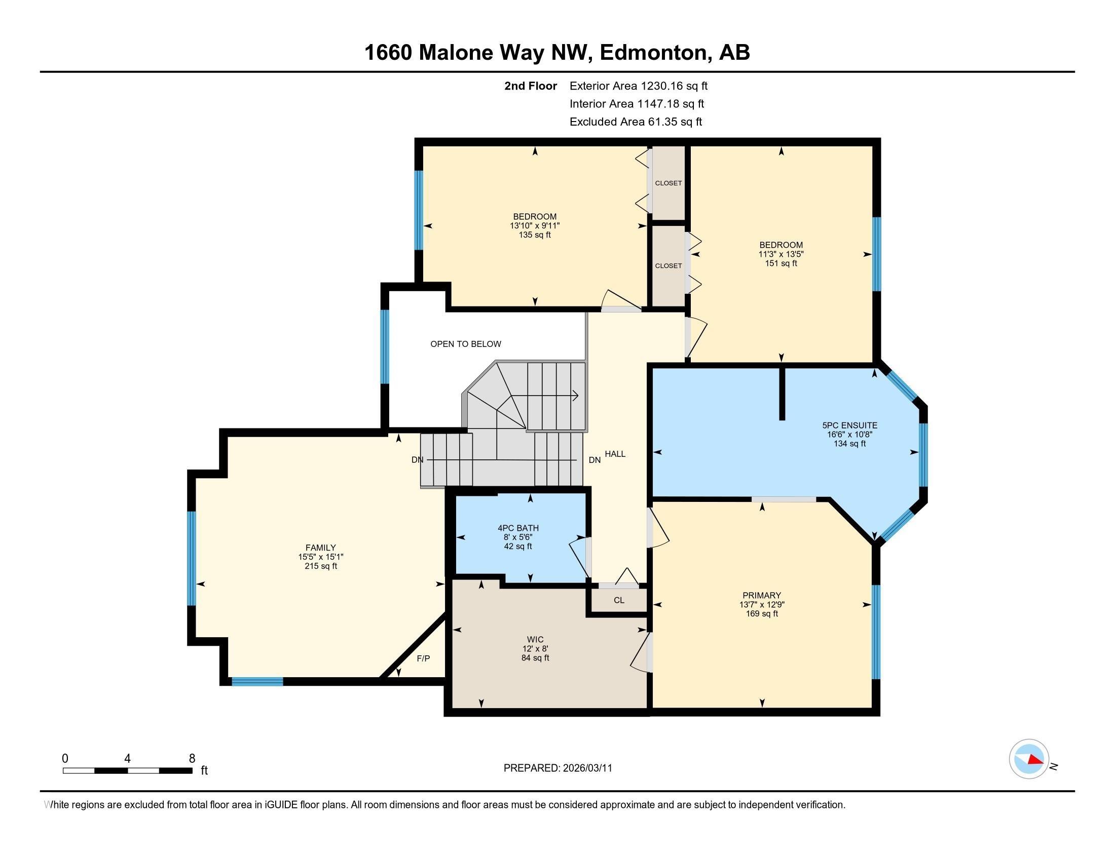 View of property floor plan - 1660 Malone Way, Edmonton, AB