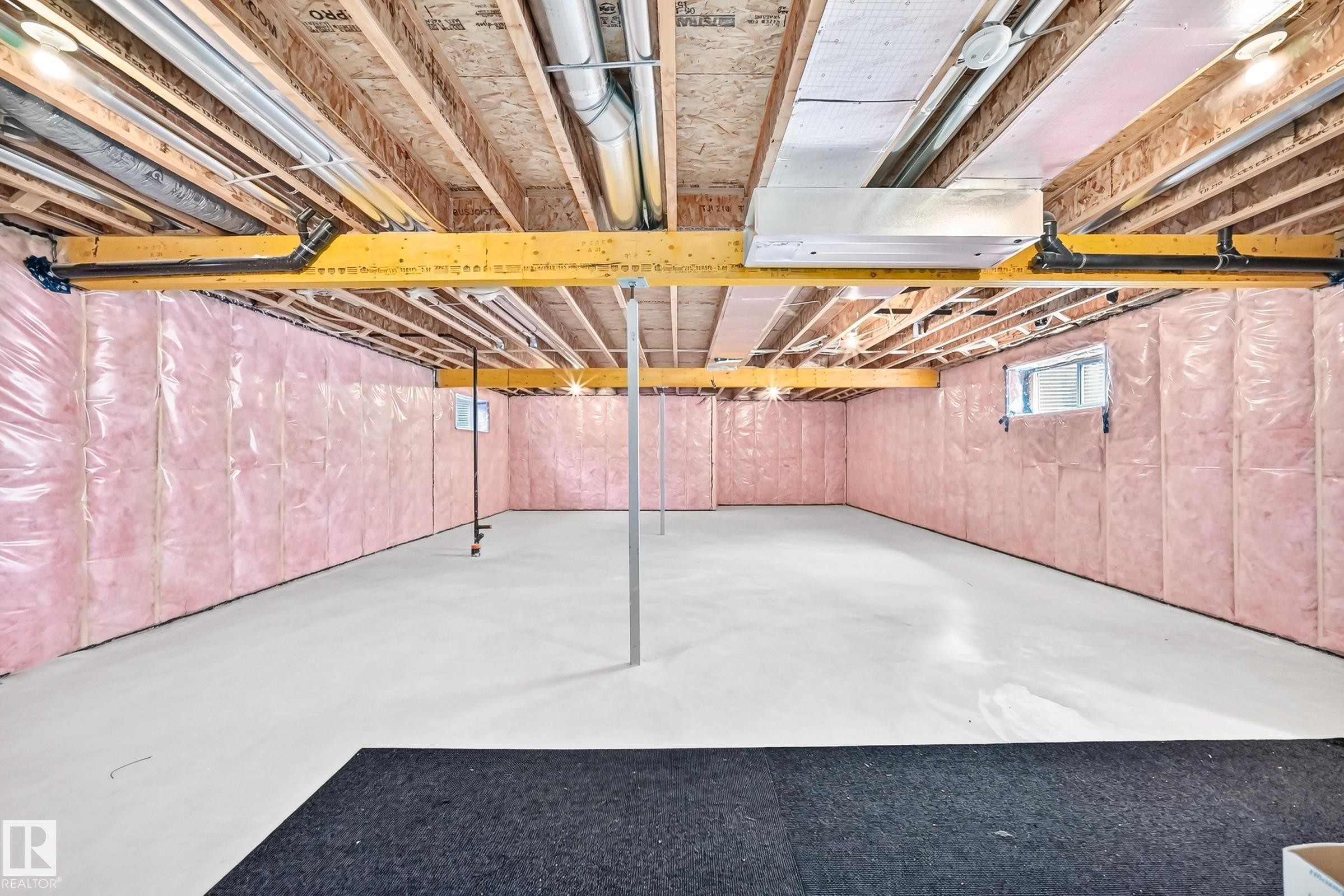 Spacious unfinished basement offering extensive customization potential - 1781 Melrose Crescent, Edmonton, AB