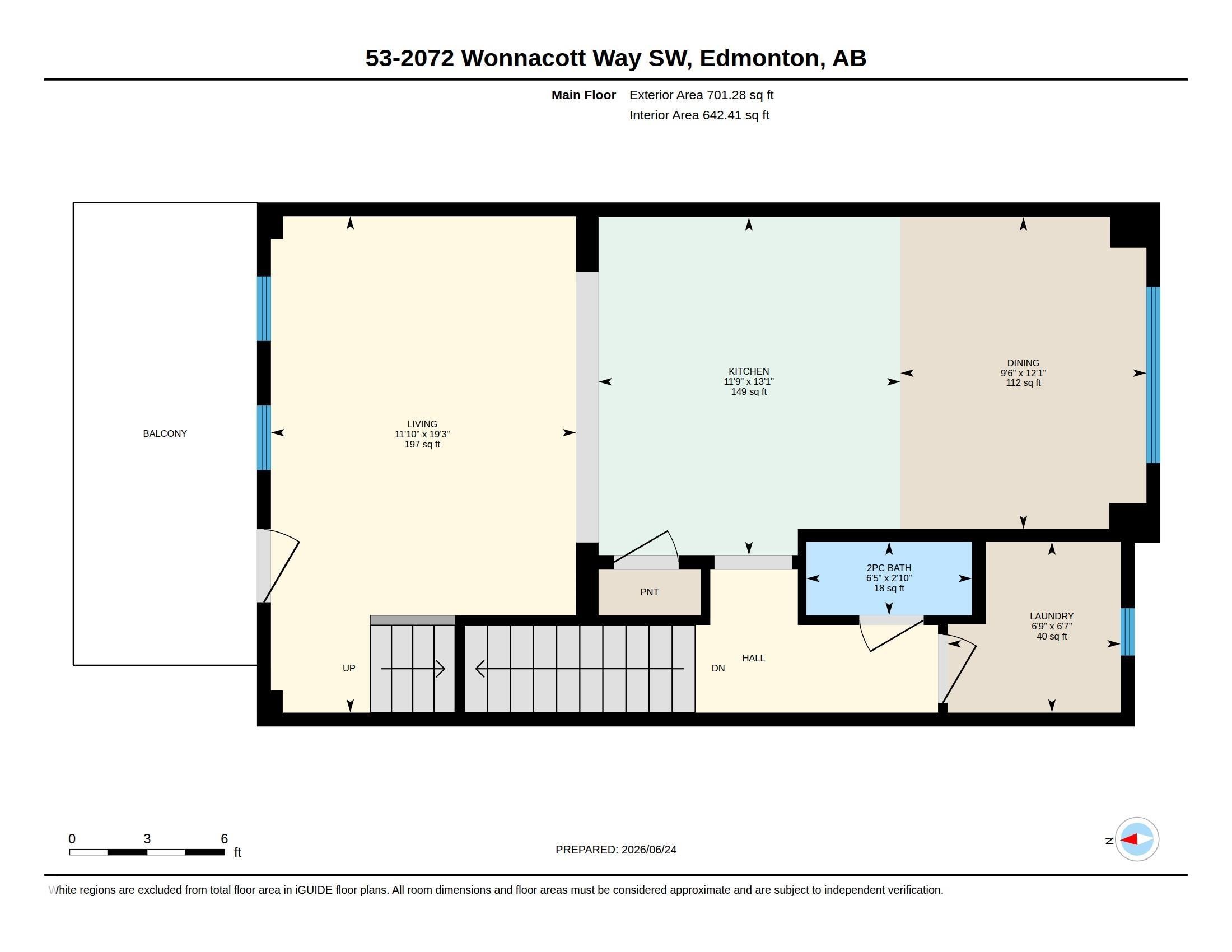Floor plan - 53 2072 Wonnacott Way, Edmonton, AB