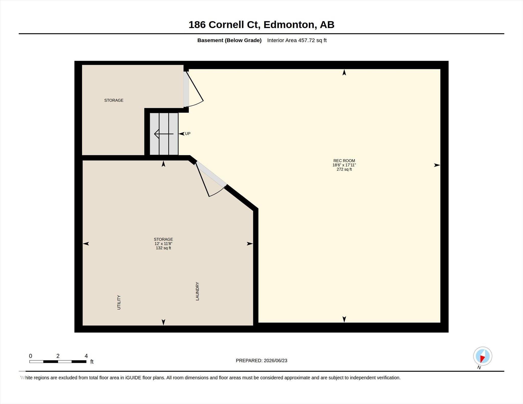 Floor plan - 186 Cornell Crest, Edmonton, AB