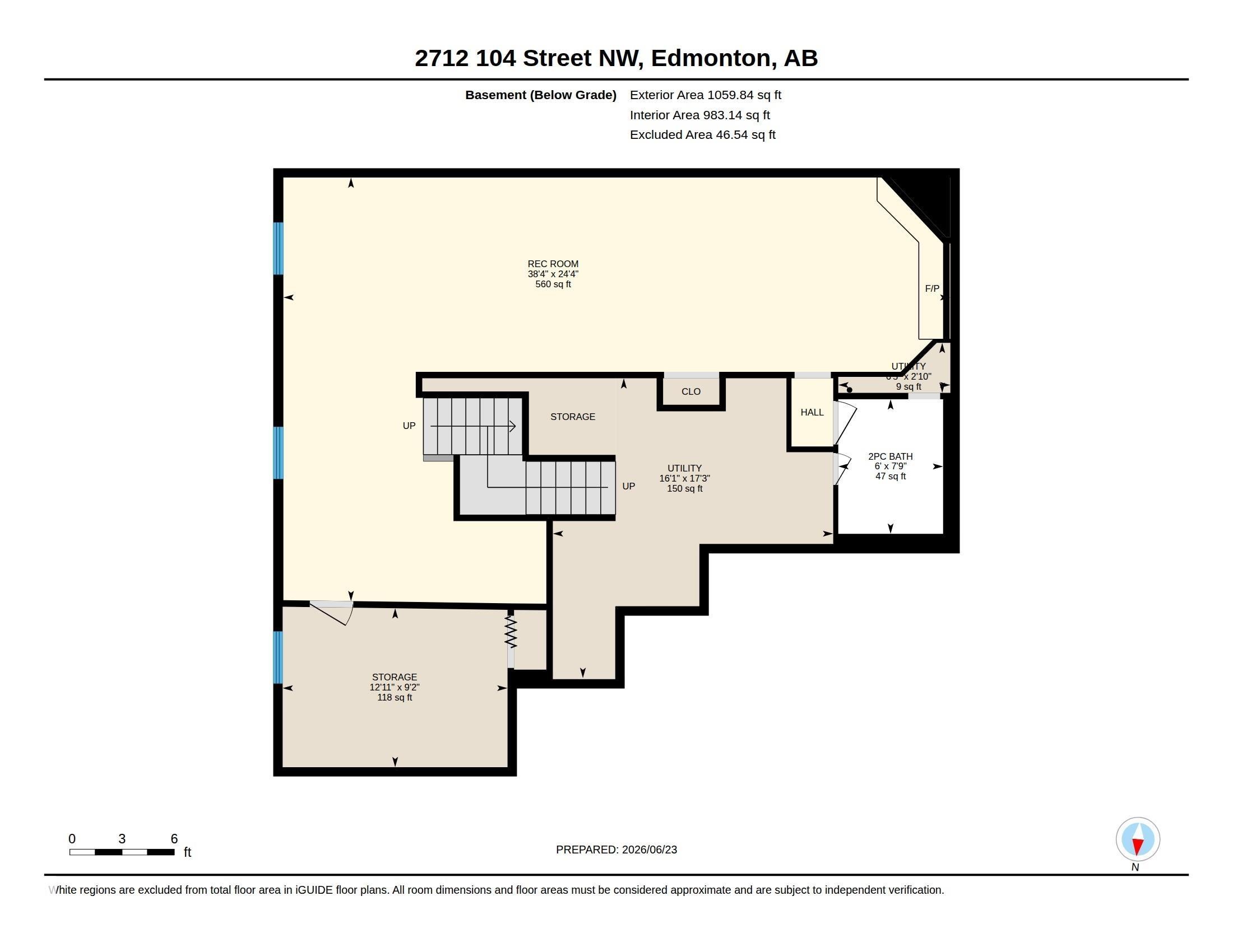 Floor plan - 2712 104 Street, Edmonton, AB