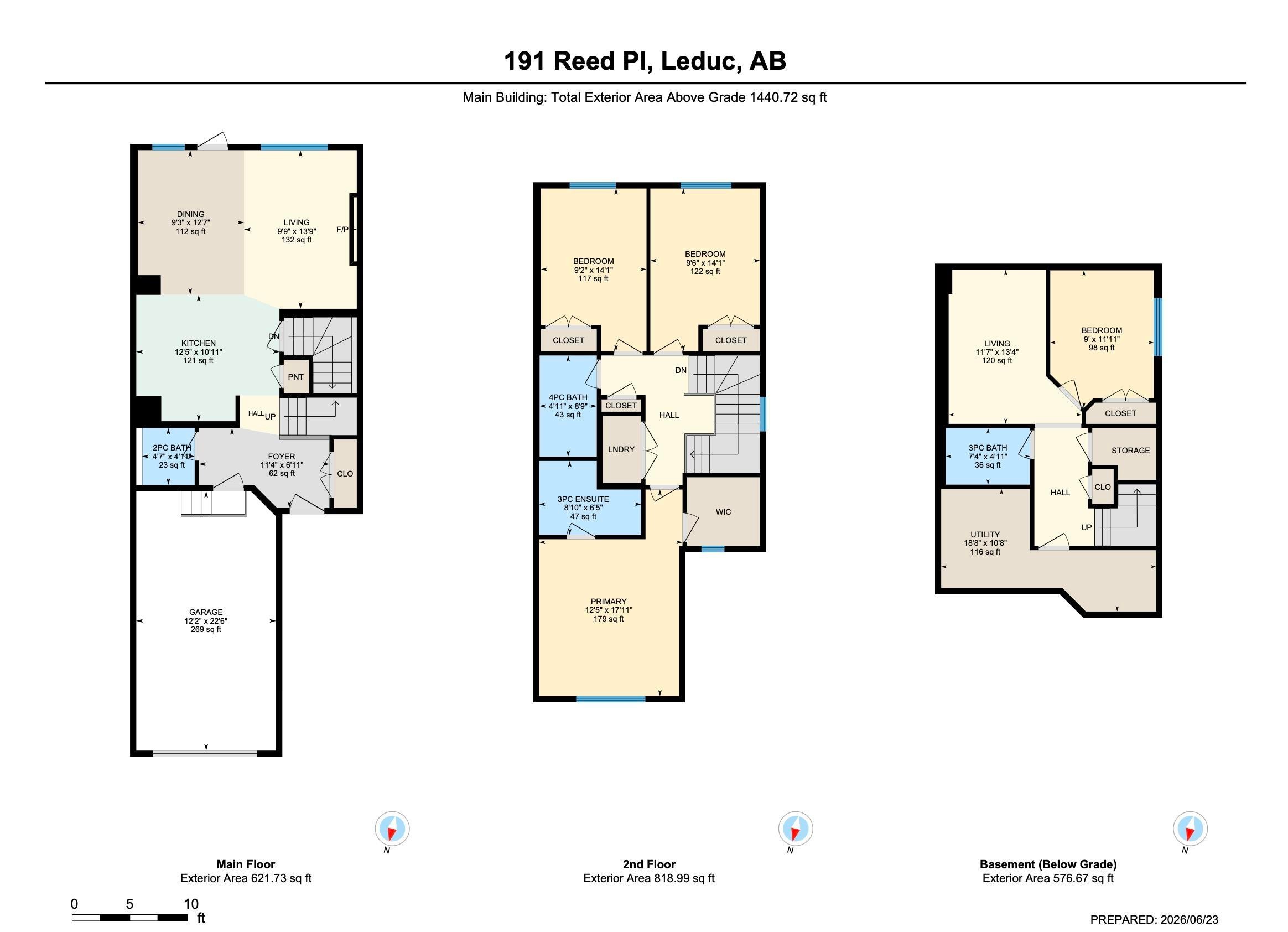 Floor plan - 191 Reed Place, Leduc, AB - Other