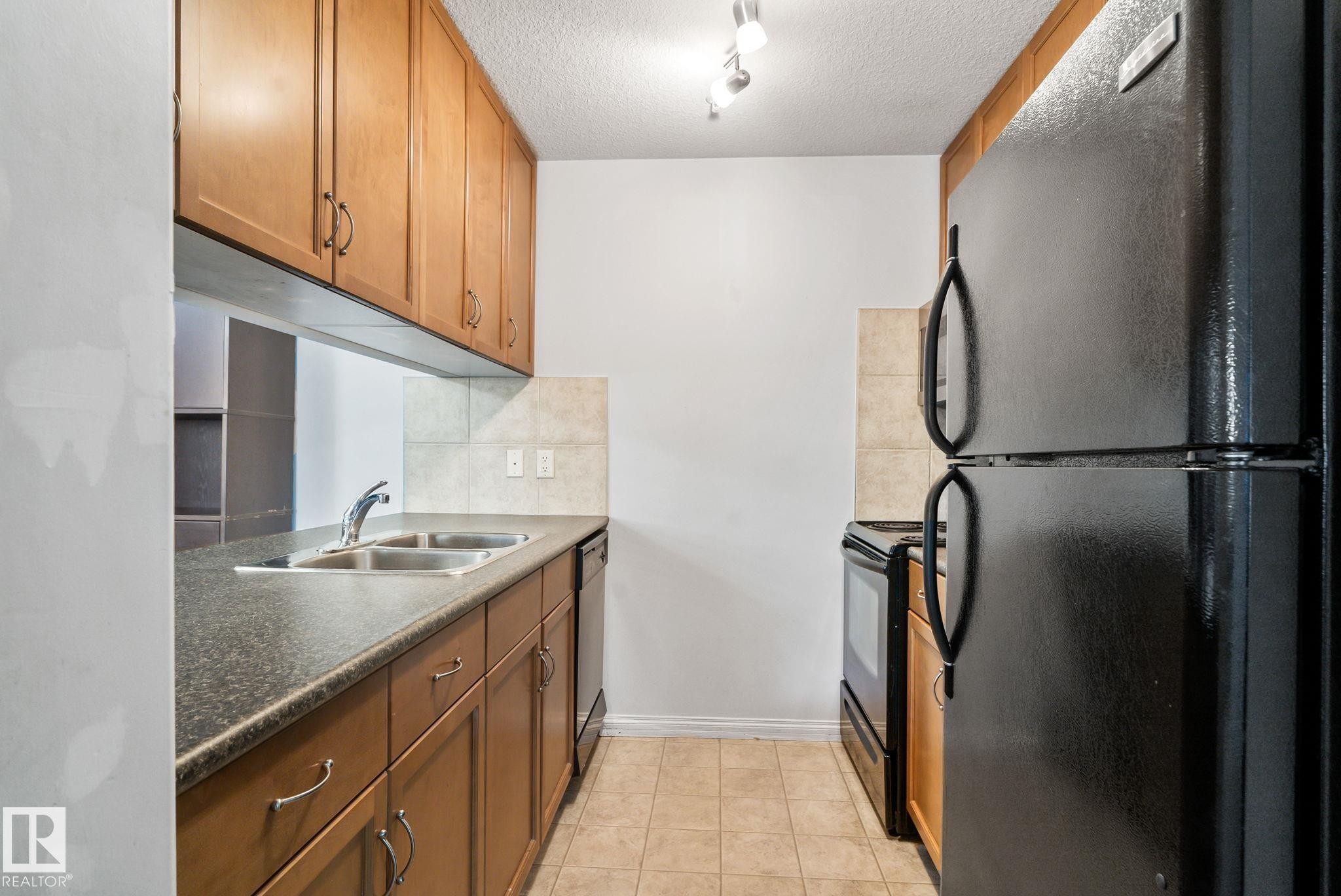 117 1204 156 Street, Edmonton, AB - Indoor Photo Showing Kitchen With Double Sink