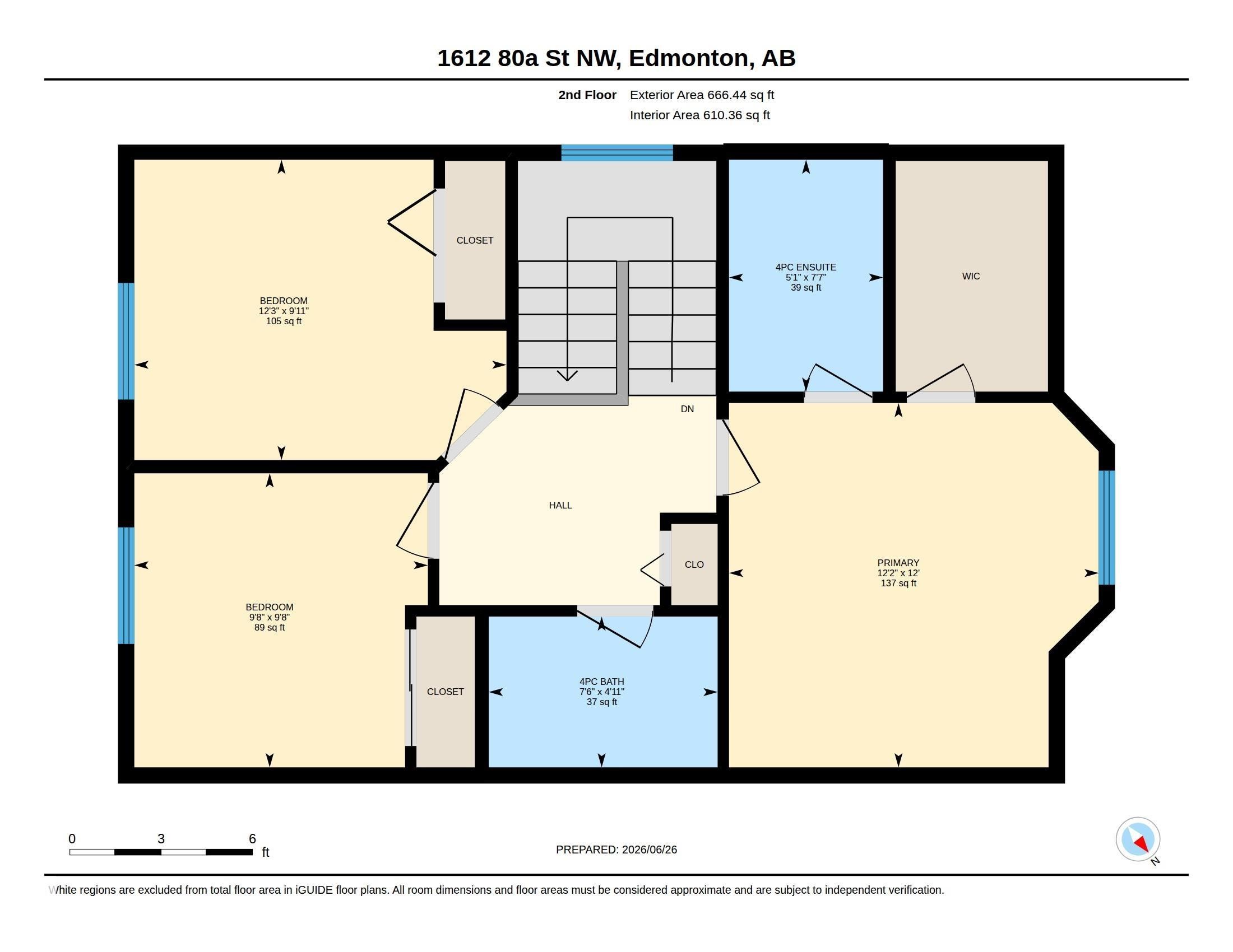 Floor plan - 1612 80A Street, Edmonton, AB